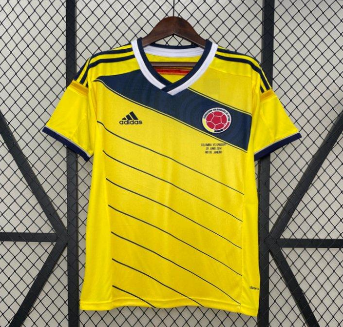 Retro 2014 Colombia Home Jersey