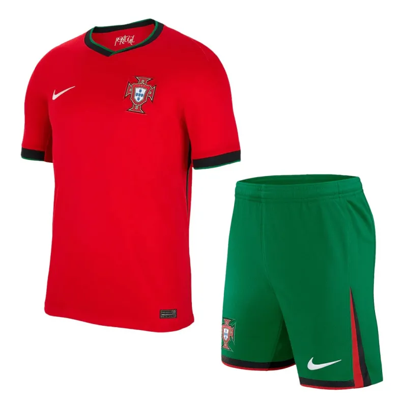 2024  Portugal Nation Home Whole Kit(Jersey+Shorts+Socks) Euro
