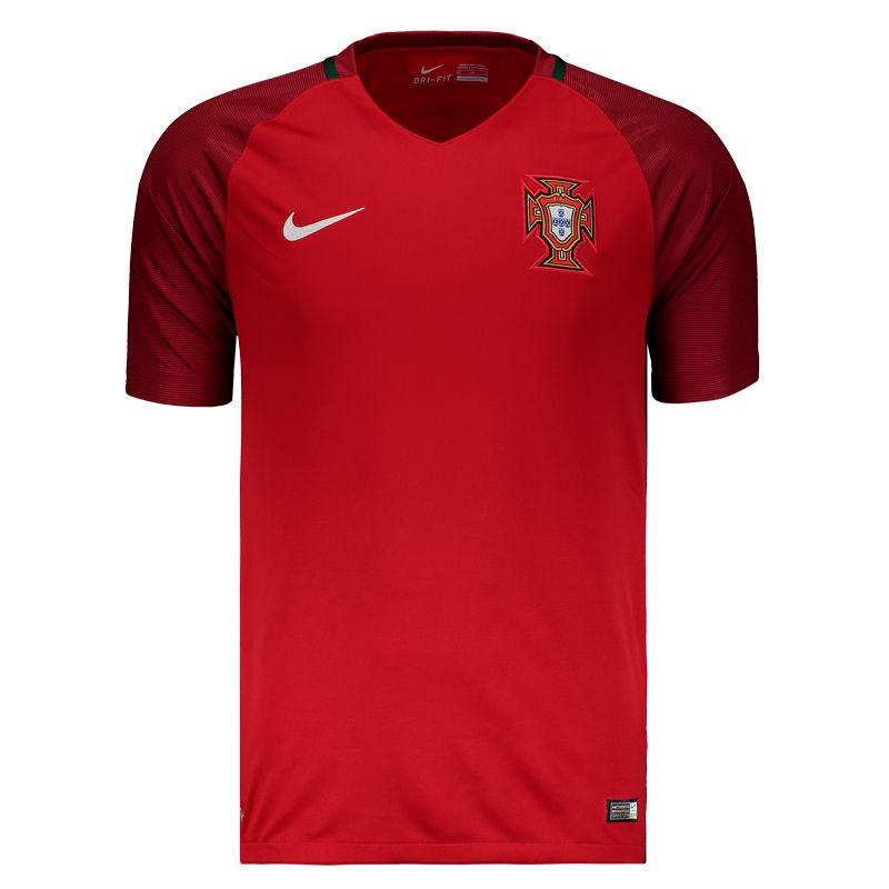 Nike Portugal Retro Jersey Home Soccer Shirt 2016