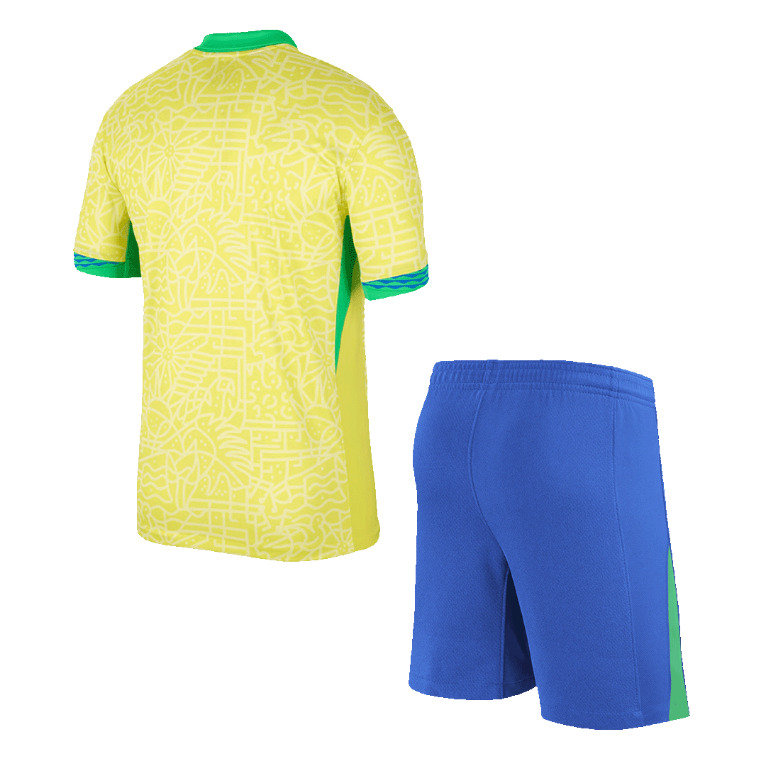 Brazil Home Soccer Uniform Kits 2024