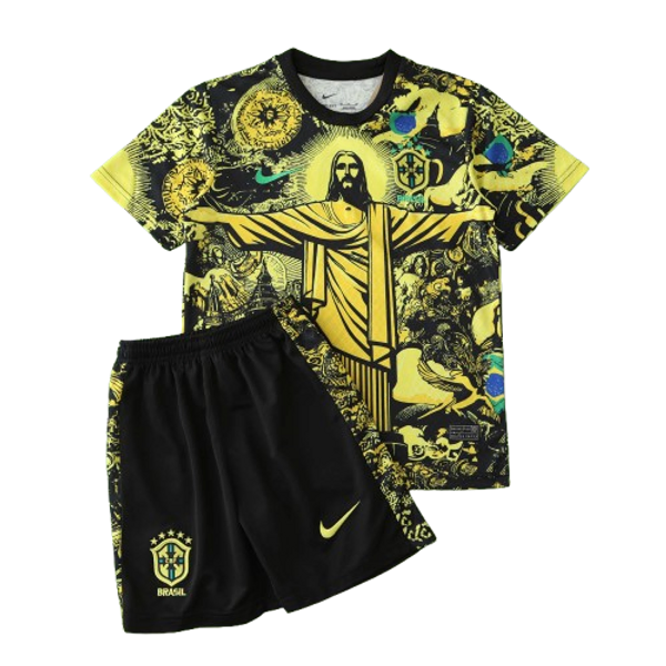 2024 Brazil Christ the Redeemer Special Kids Kit Shirt Football