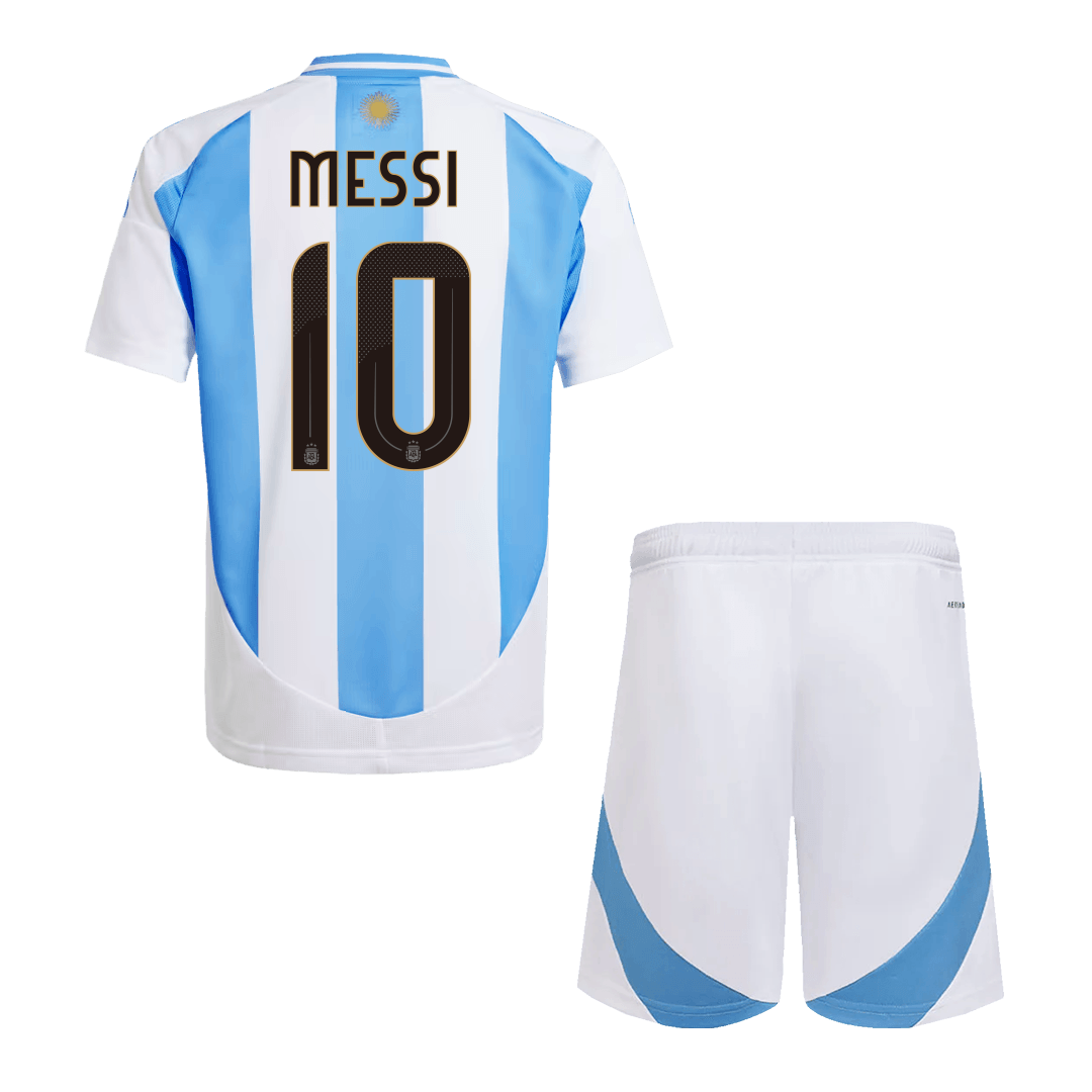 Kids Argentina MESSI #10 Custom Home Soccer Kits 2024