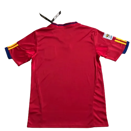 2010 Spain Nation Retro Jersey Home World Cup