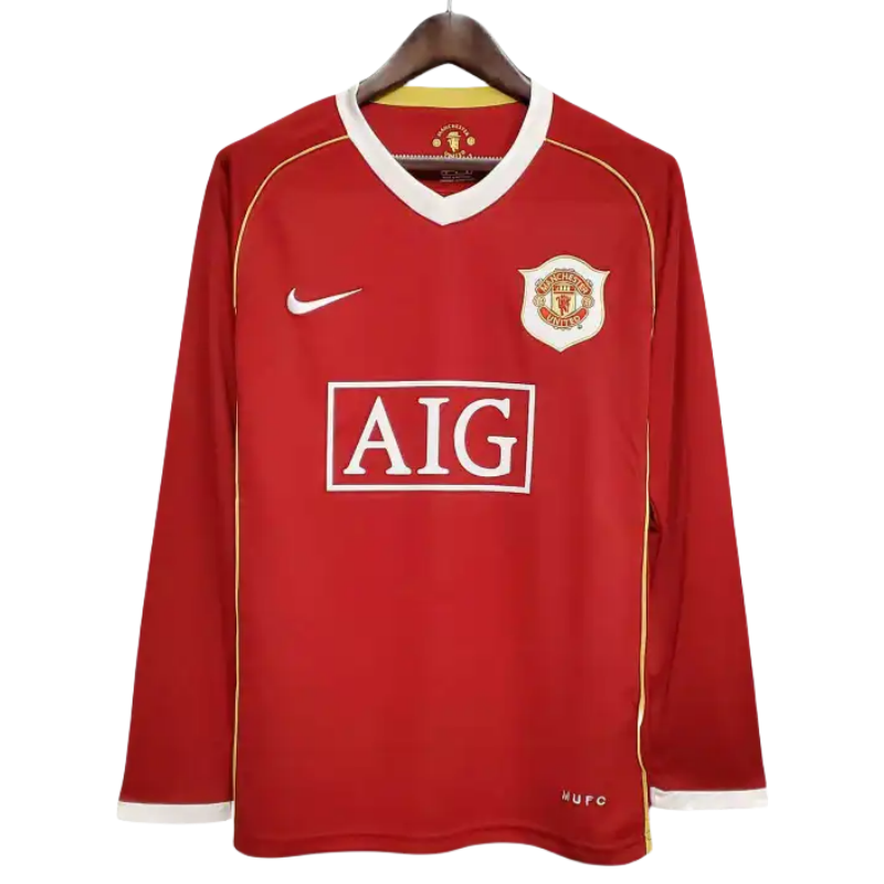 Manchester United Shirt Retro Jersey Long Sleeve Home 2006-07