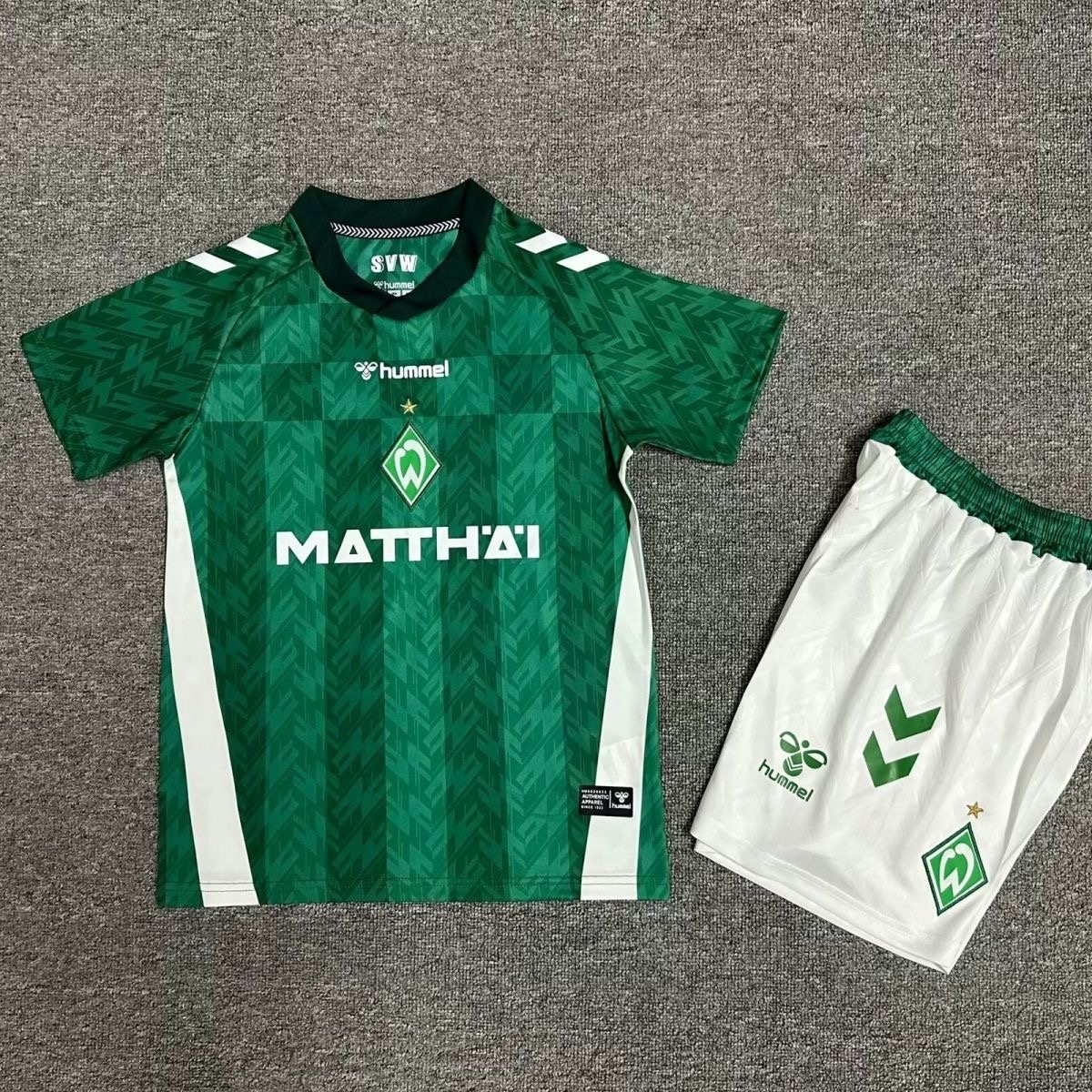 24-25 Werder Bremen Home Kids Kit Soccer Jerseys