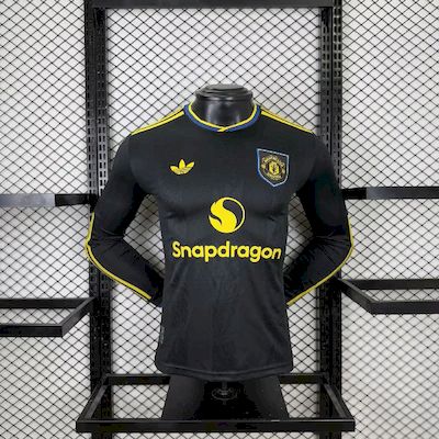 Manchester United 2025-26 Third Long Sleeves Jersey Player Version