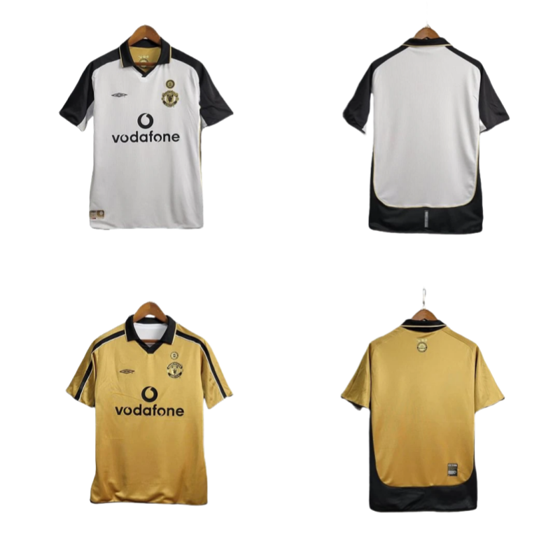 Retro Manchester United Centenary Season Reversible Football Shirt 2001/2002