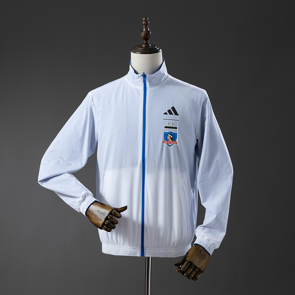 Colo Colo Reversible Jacket Windbreaker - White & Blue