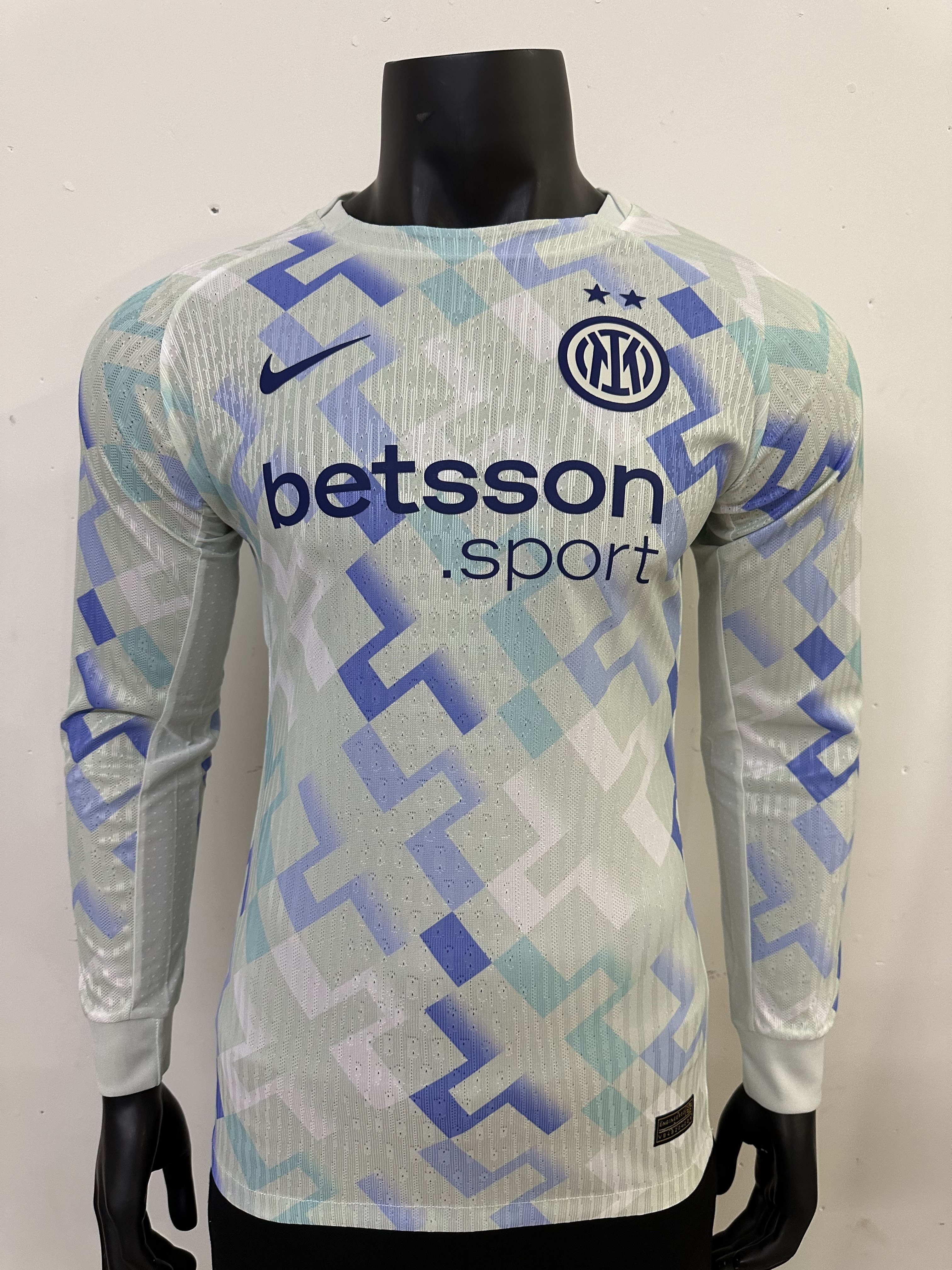 Inter Milan 2025 Away  Player Long Sleeve  Men Jersey