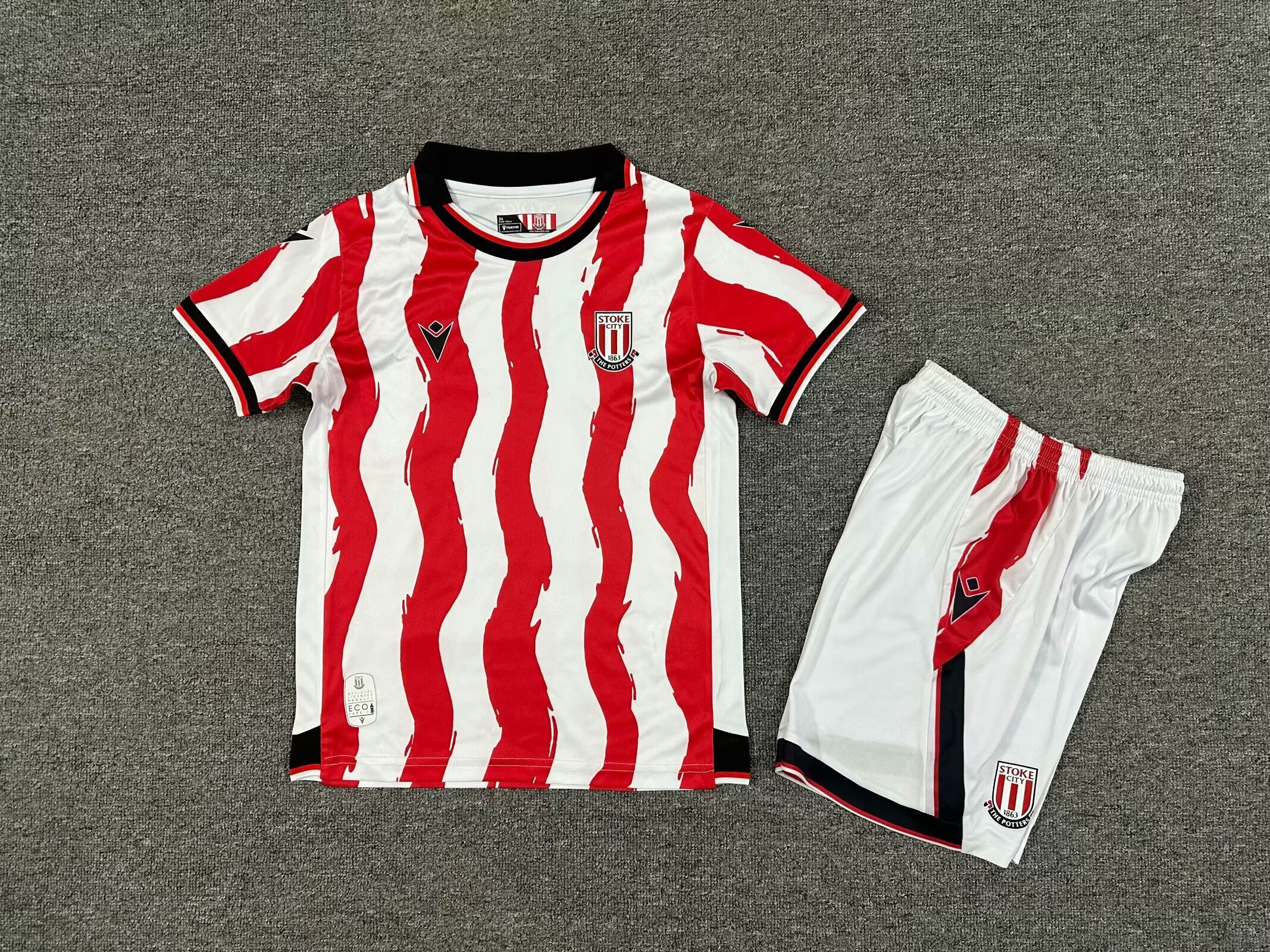 Stoke City 25-26 Home Kids Kit Jersey