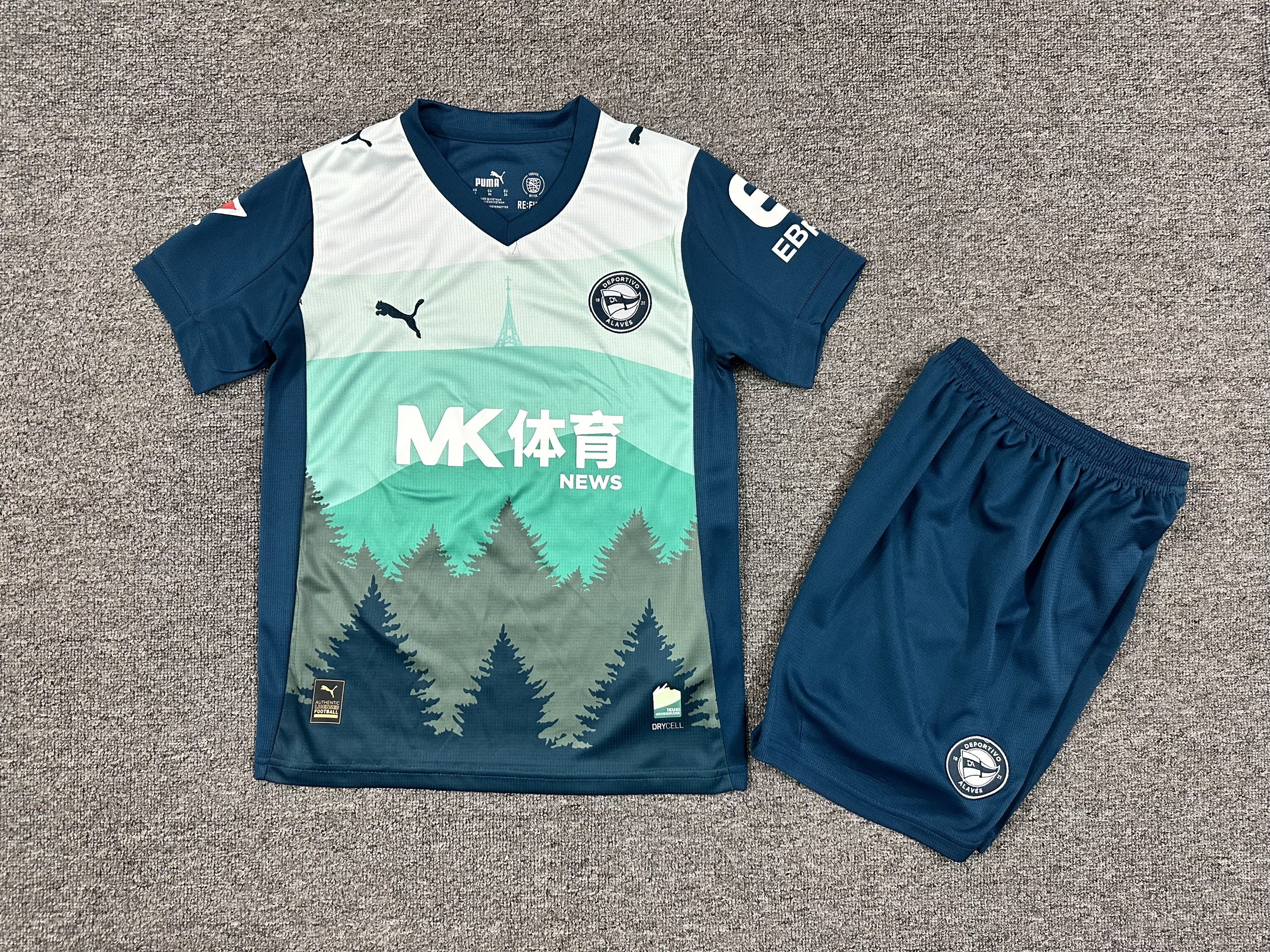 Alavés 25-26 Second Away Kids Kit Jersey