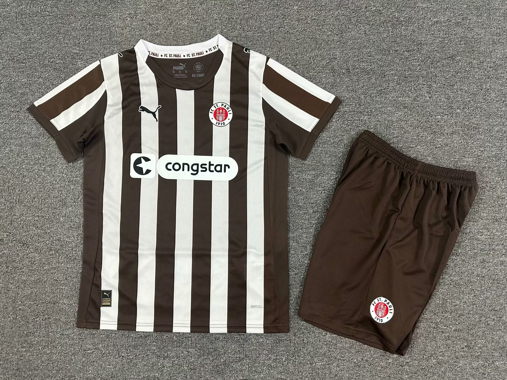 St. pauli  25-26 Home Kids Kit Jersey