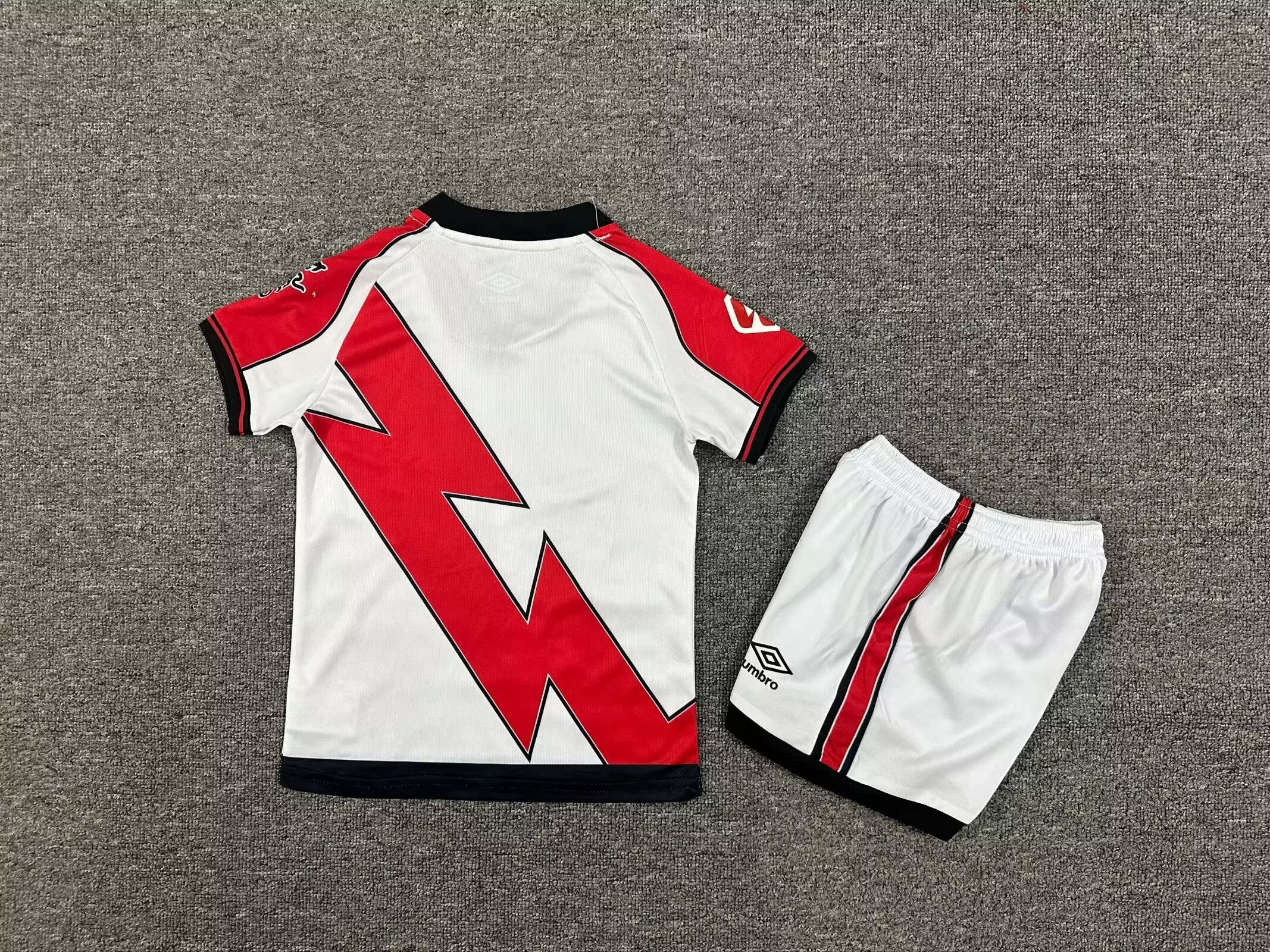 Rayo Vallecano 25-26 Home Kids Kit Jersey