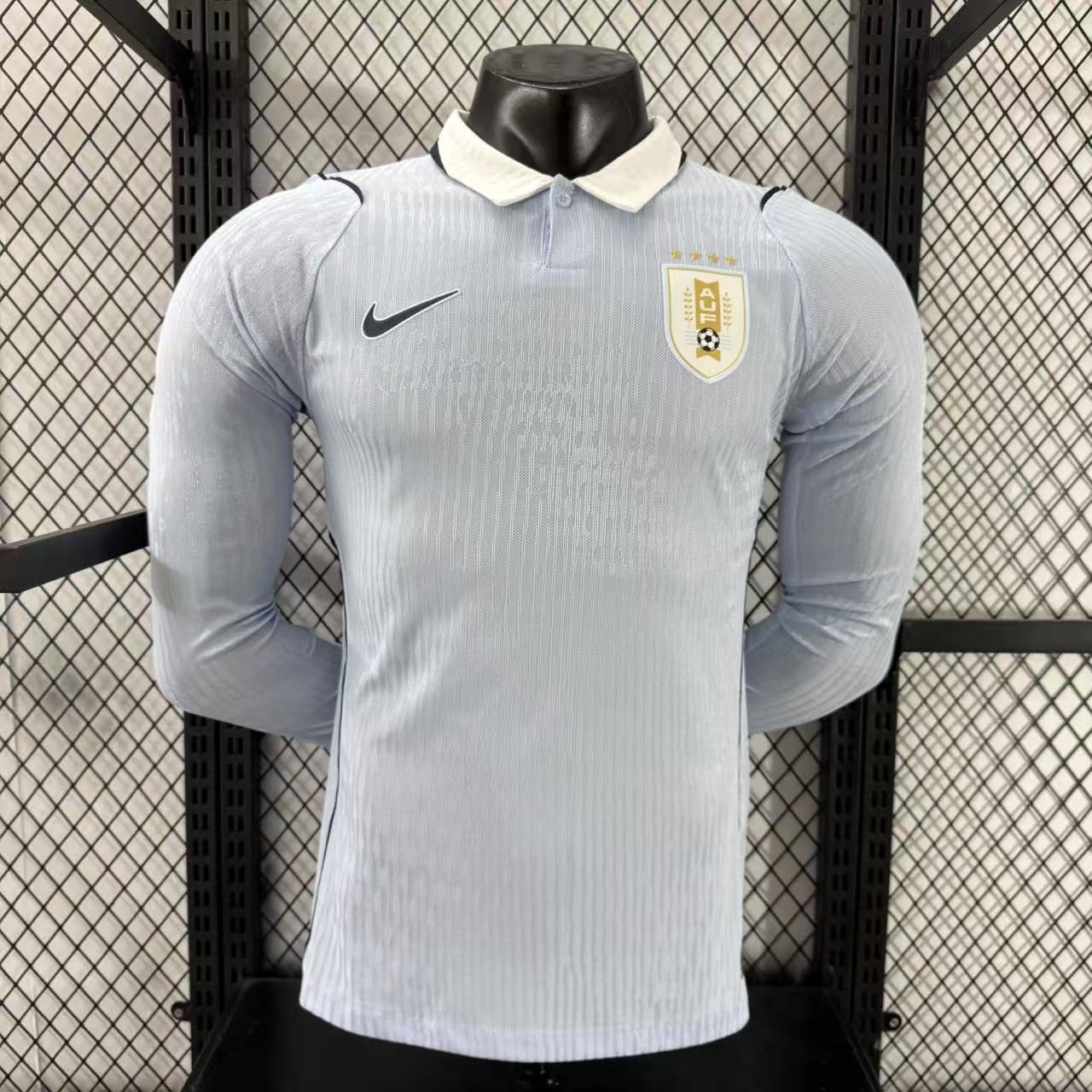 Uruguay 2026 World Cup Home Long sleeves Player Men Jersey