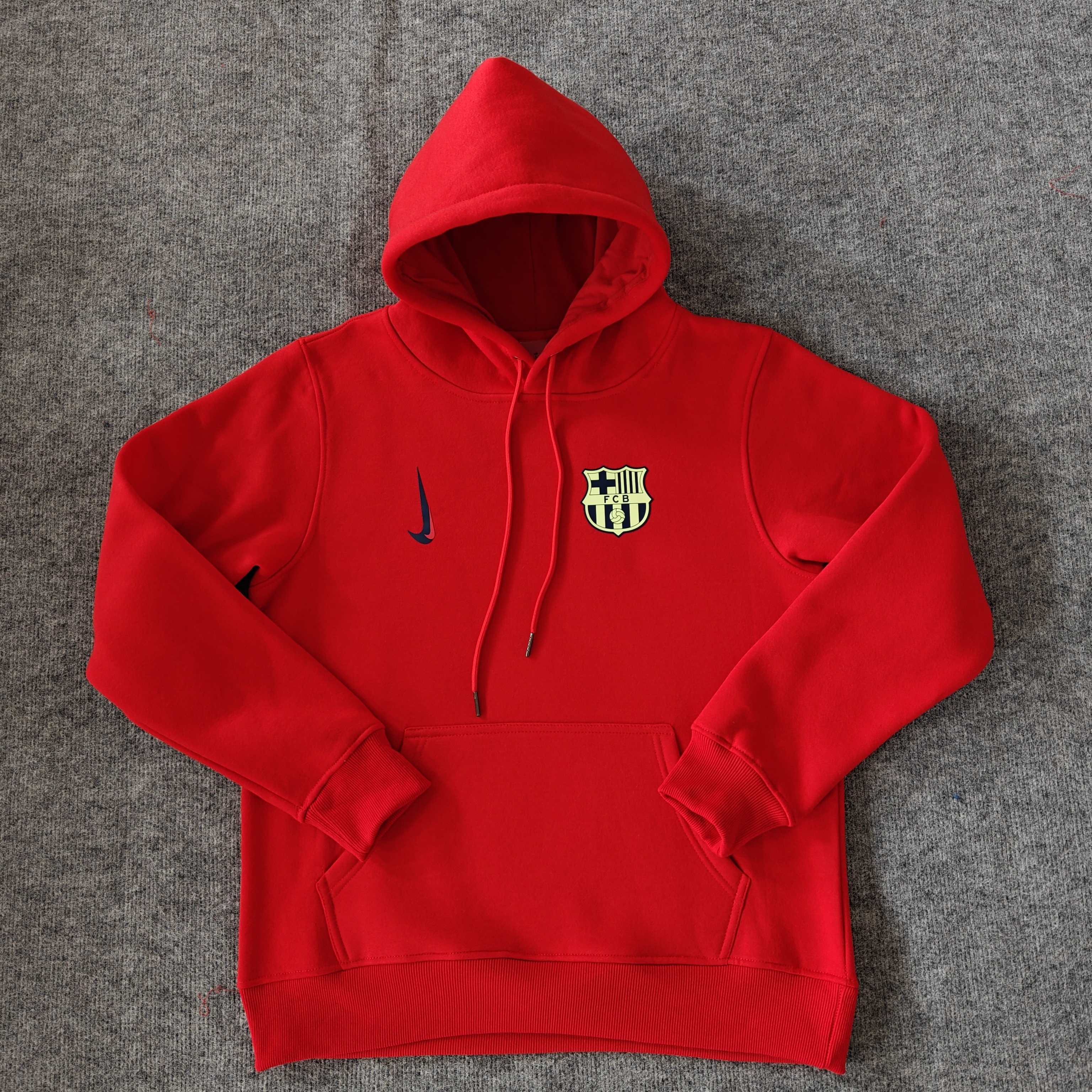 Barcelona Away Player fleece-lined Hoodie （Multiple colors）