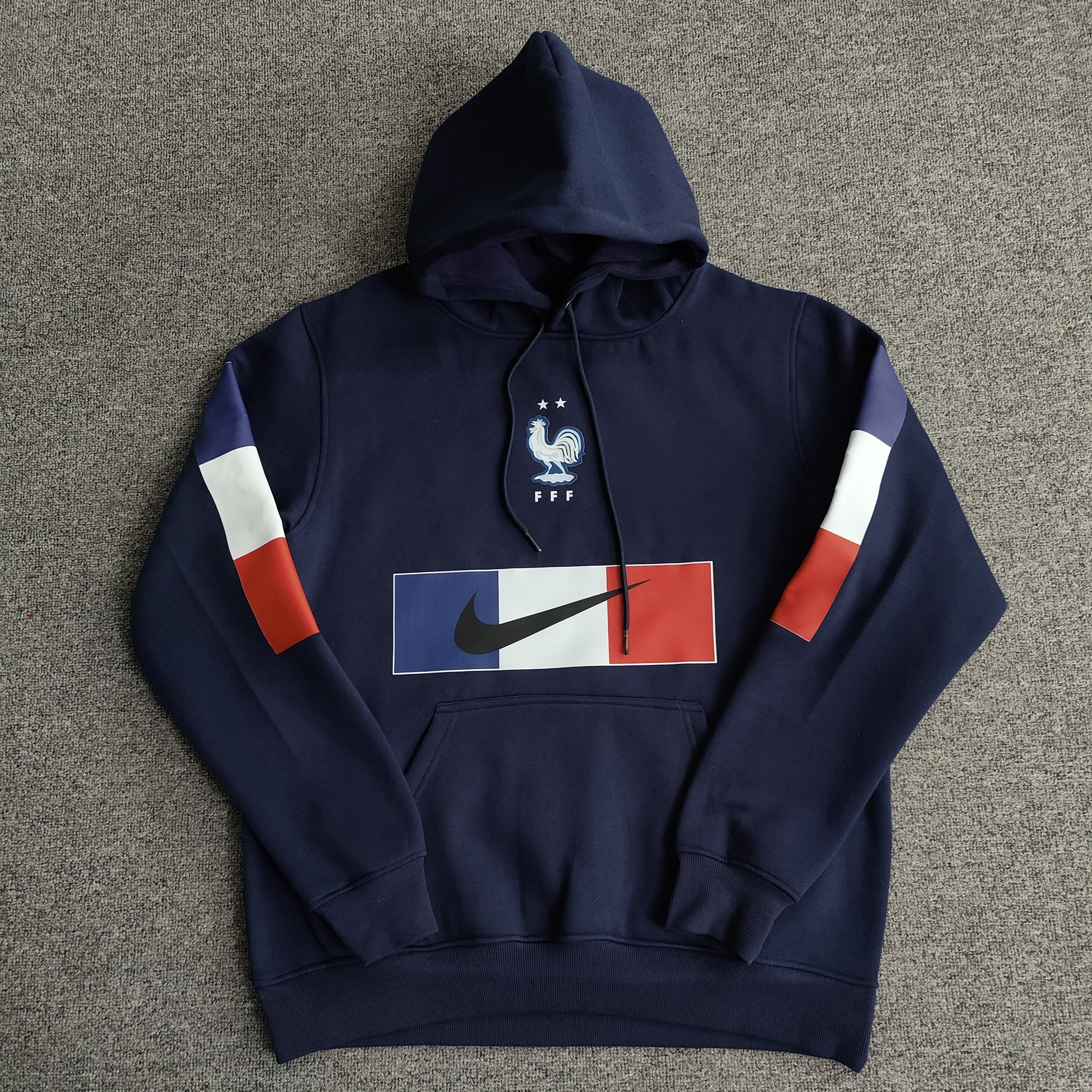 France Fleece Lined Hoodie （Multiple colors）