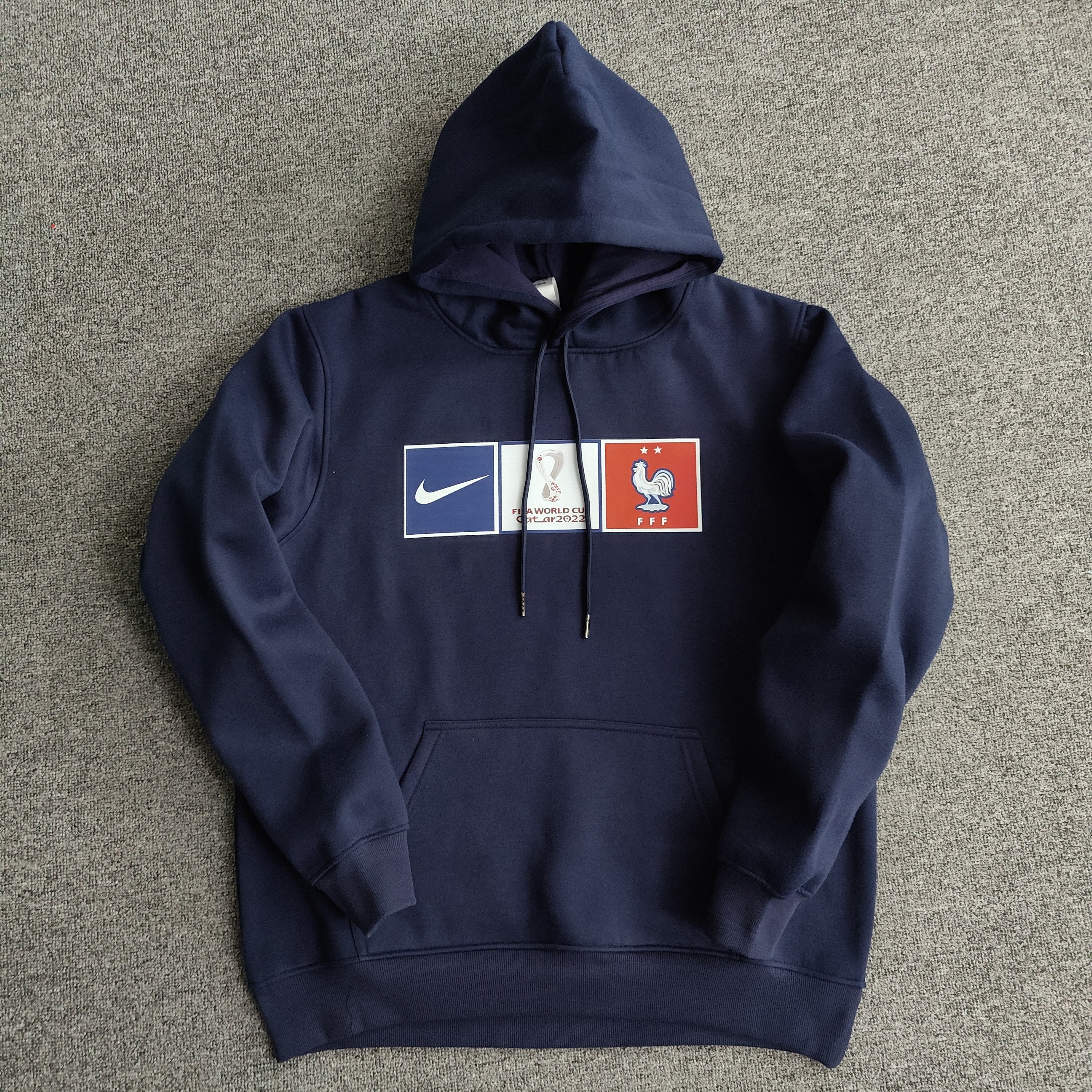 France Fleece Lined Hoodie （Multiple colors）