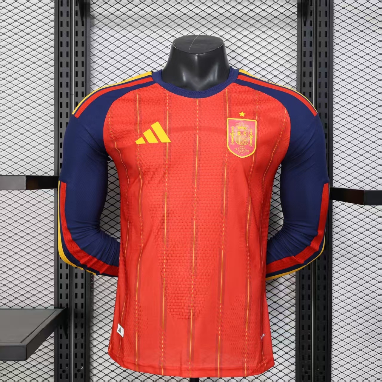 Spain 2026 World Cup Home Player Long Sleeve Men Jersey