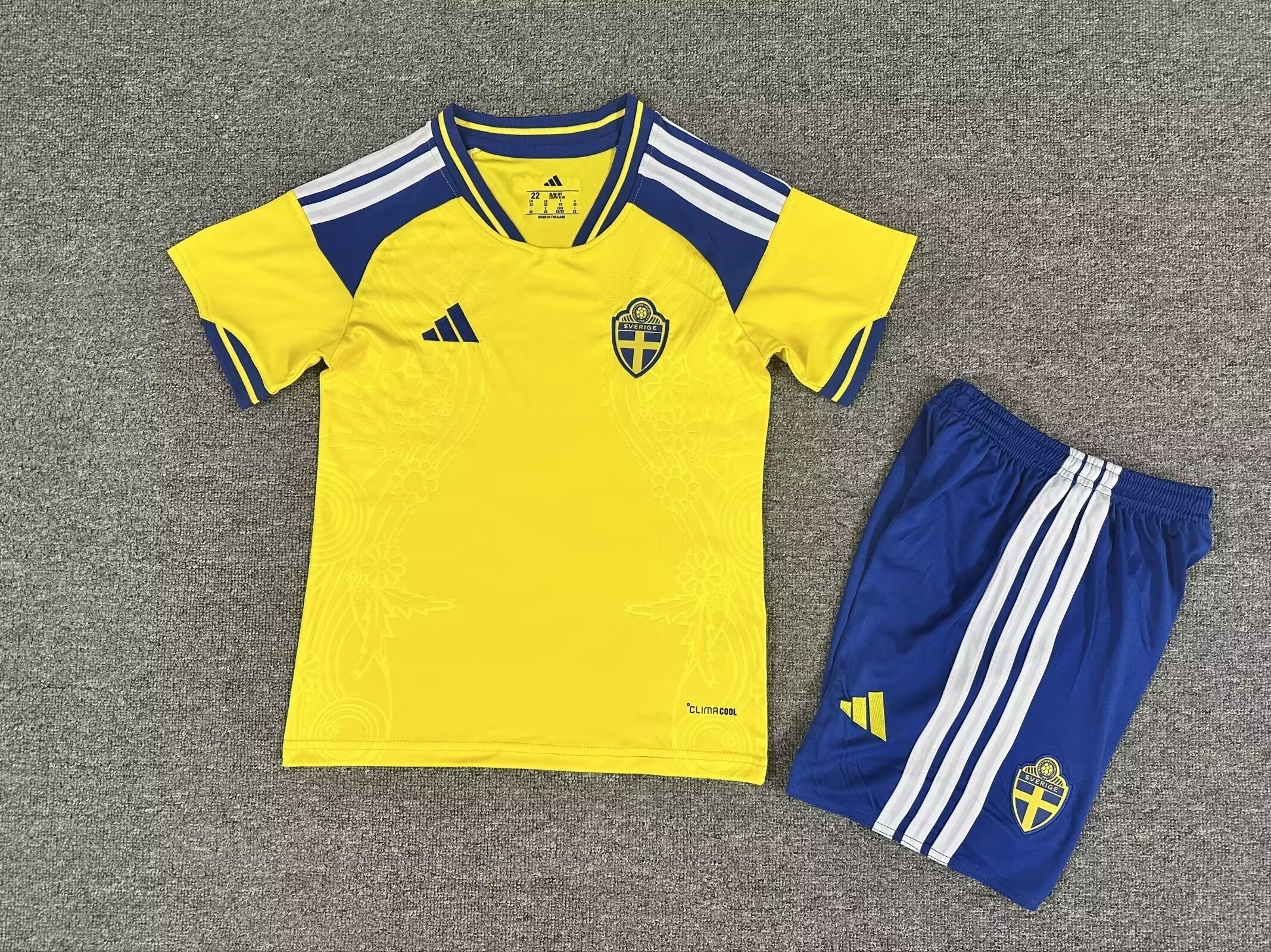 Sweden 2026 World Cup Home Kids Kits Jersey