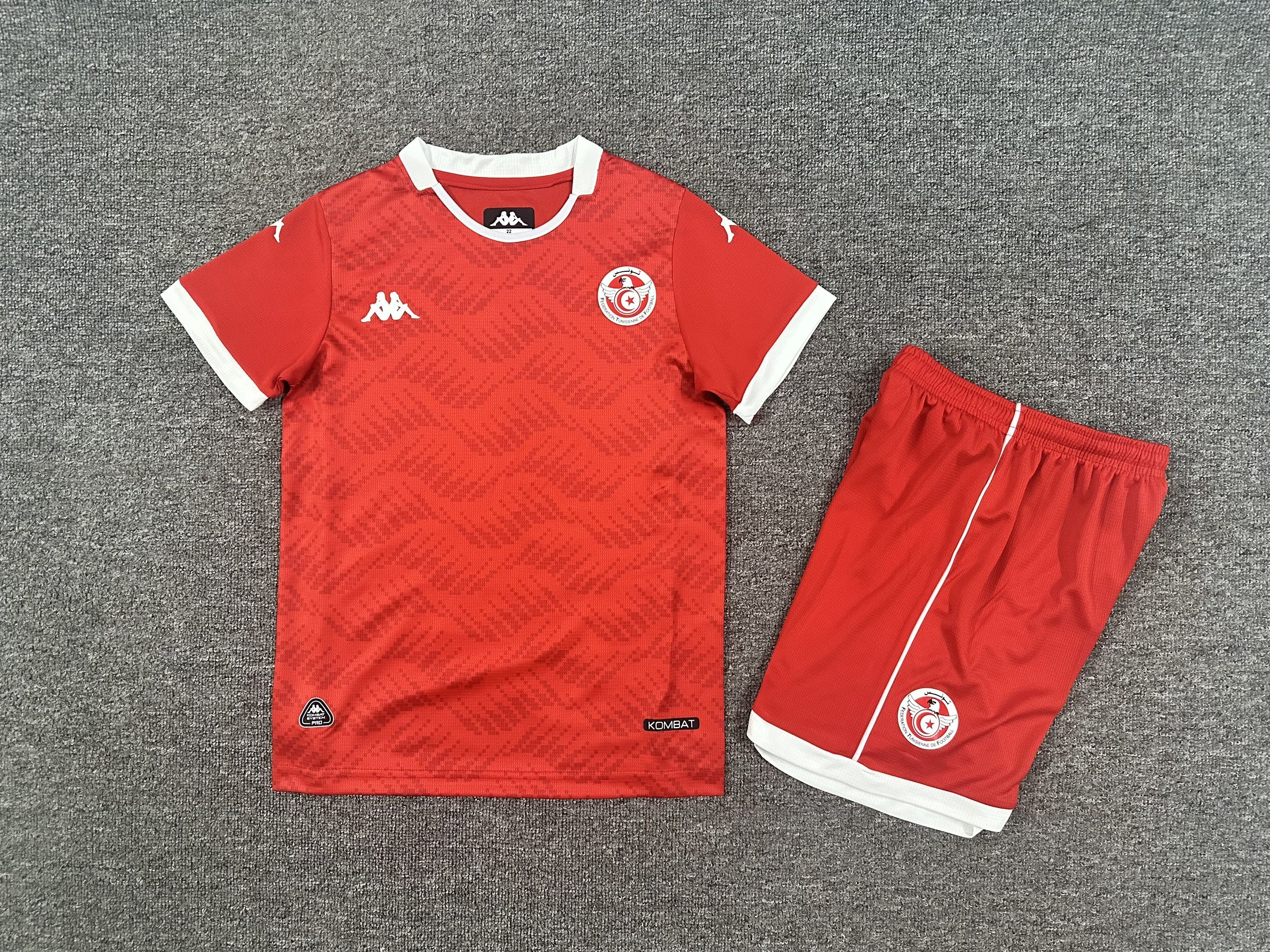 Tunisia 2026 World Cup Home Kids Kits Jersey