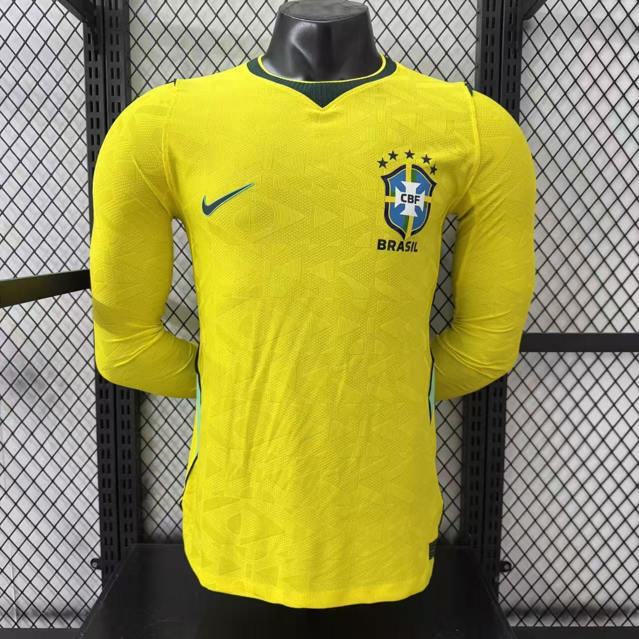 Brazil 2026 World Cup Home Player Long sleeves Jersey
