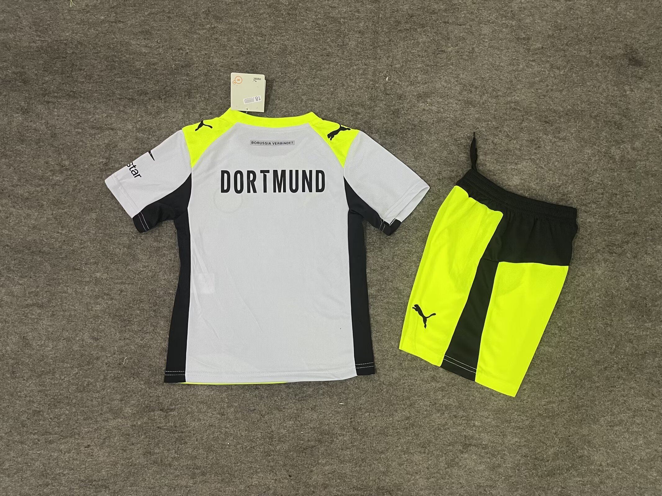 Borussia Dortmund 25-26 Away Kids Kits Jersey