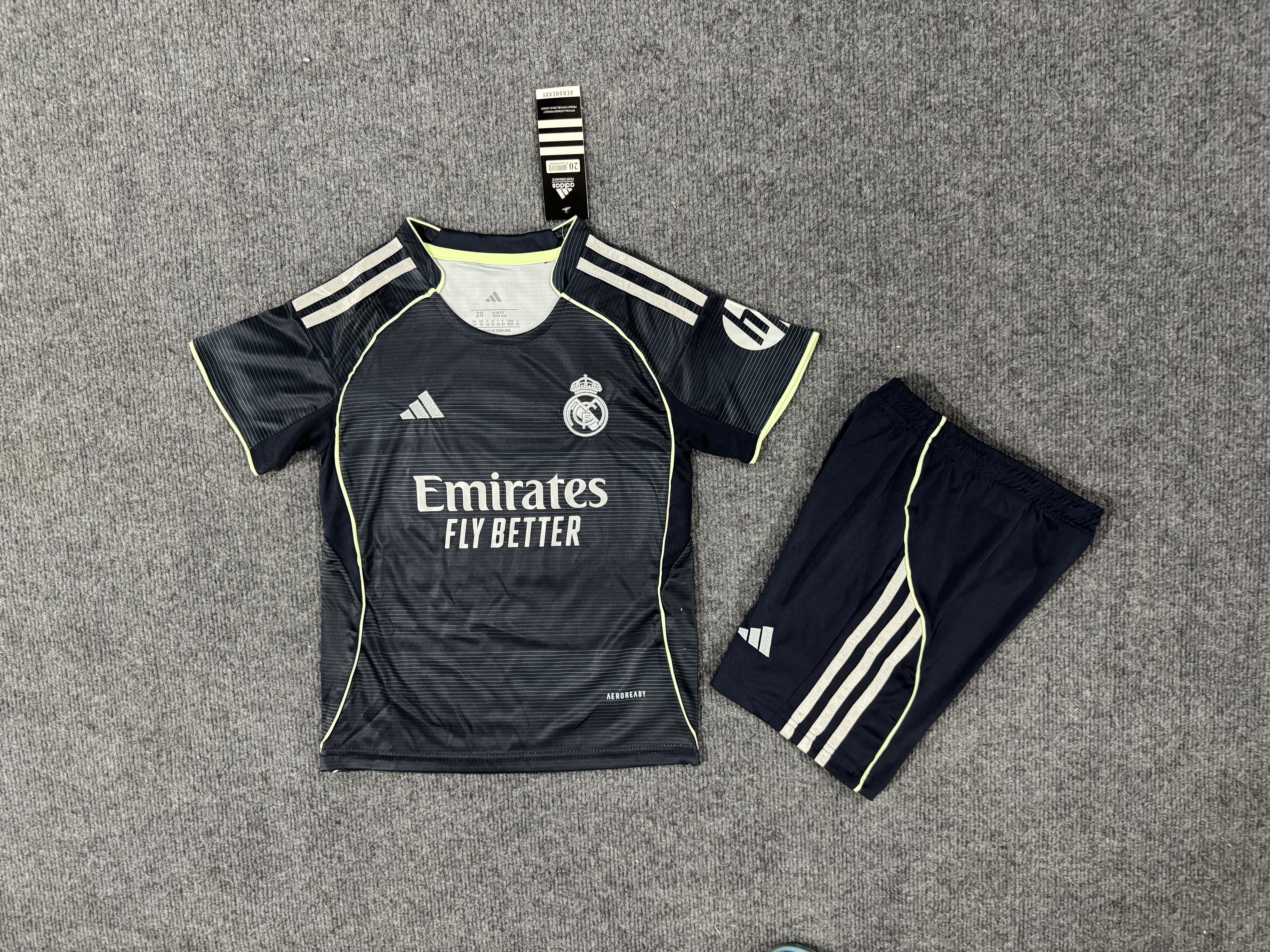 Real Madrid 25-26 Away Kids Kits Jersey