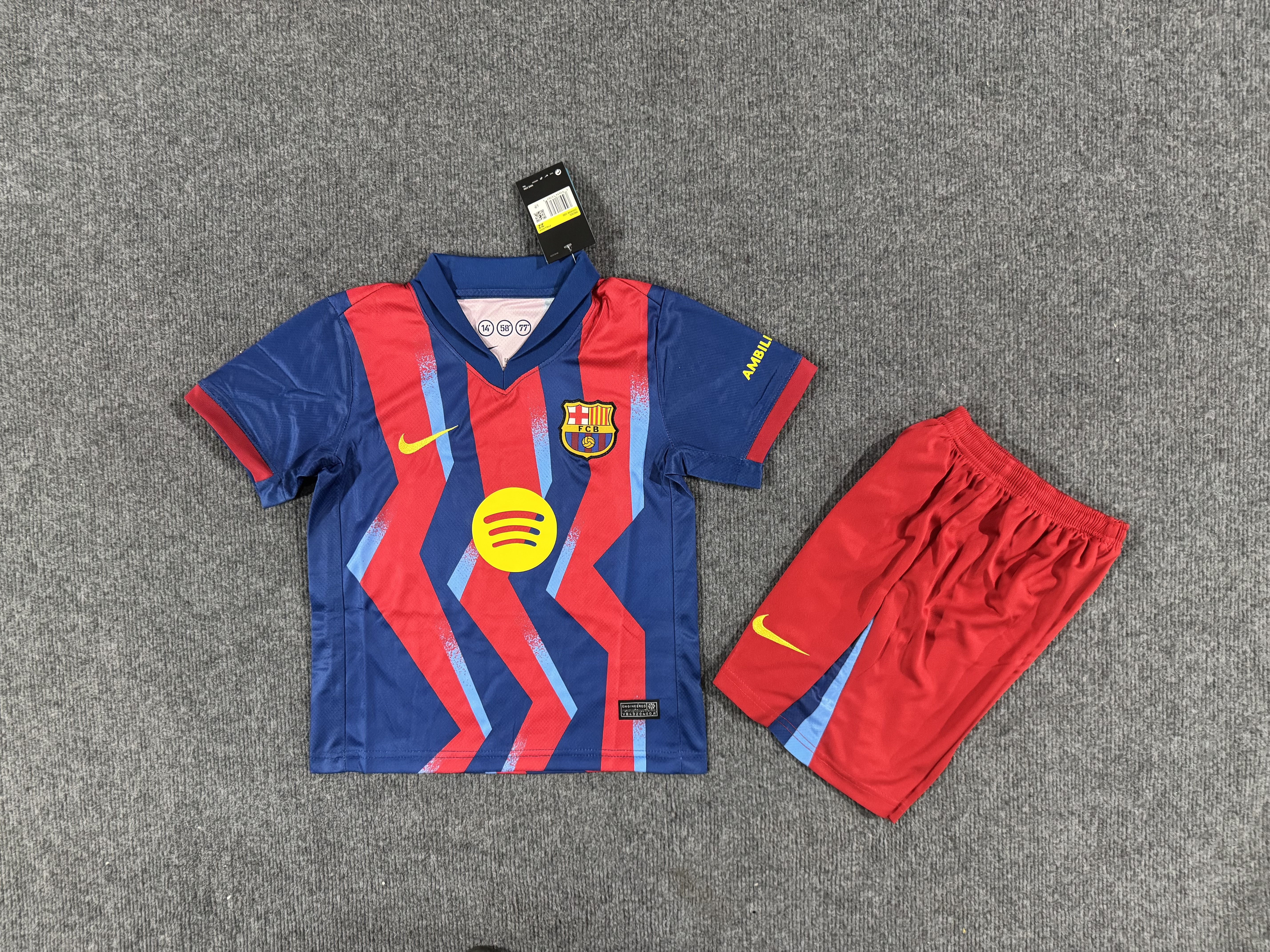 Barcelona 25-26 Forth Kids Kits Jersey