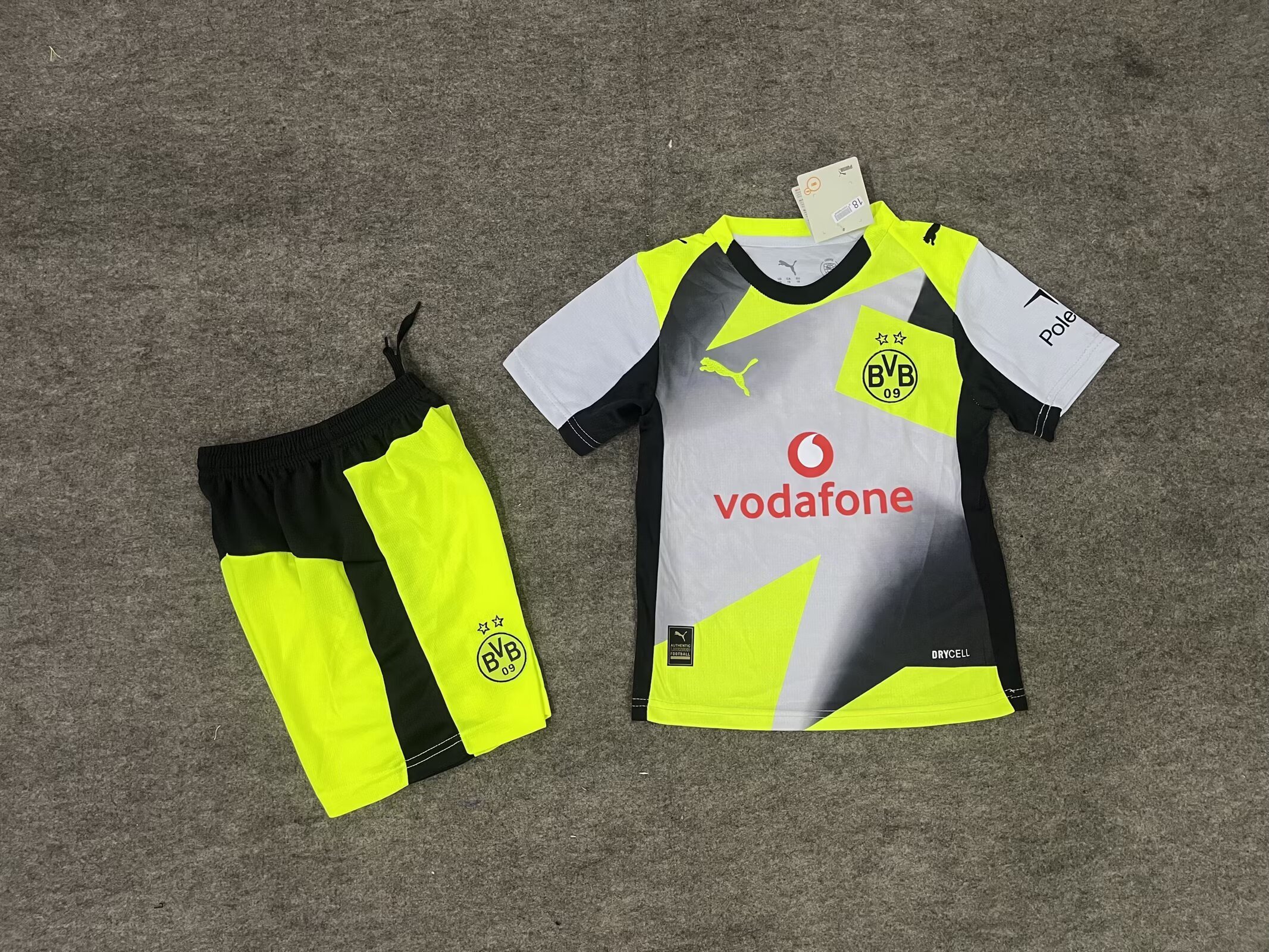 Borussia Dortmund 25-26 Away Kids Kits Jersey