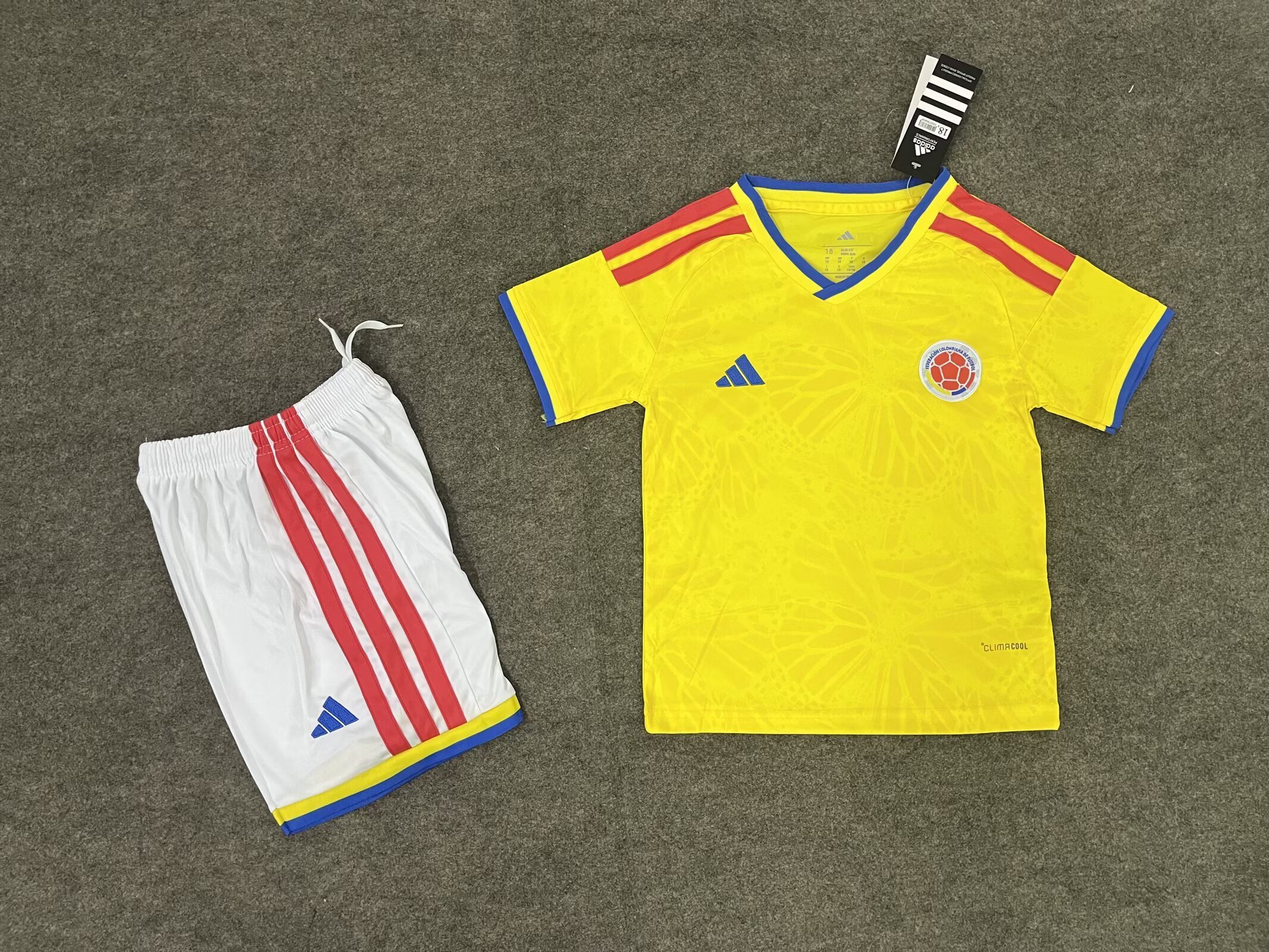 Colombia 2026 World Cup Home Kids Kits Jersey