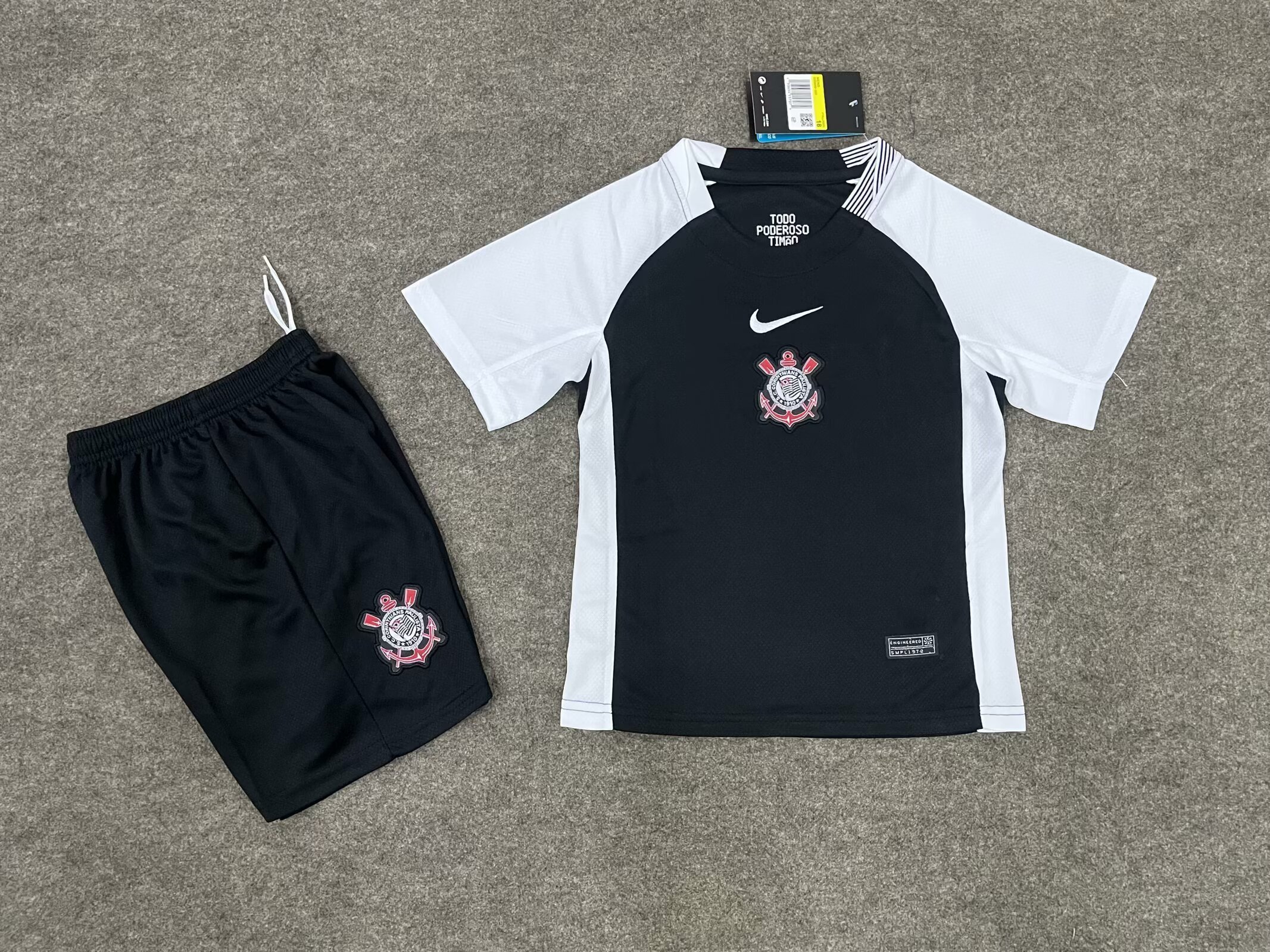 Corinthians 25-26 Away Kids Kits Jersey