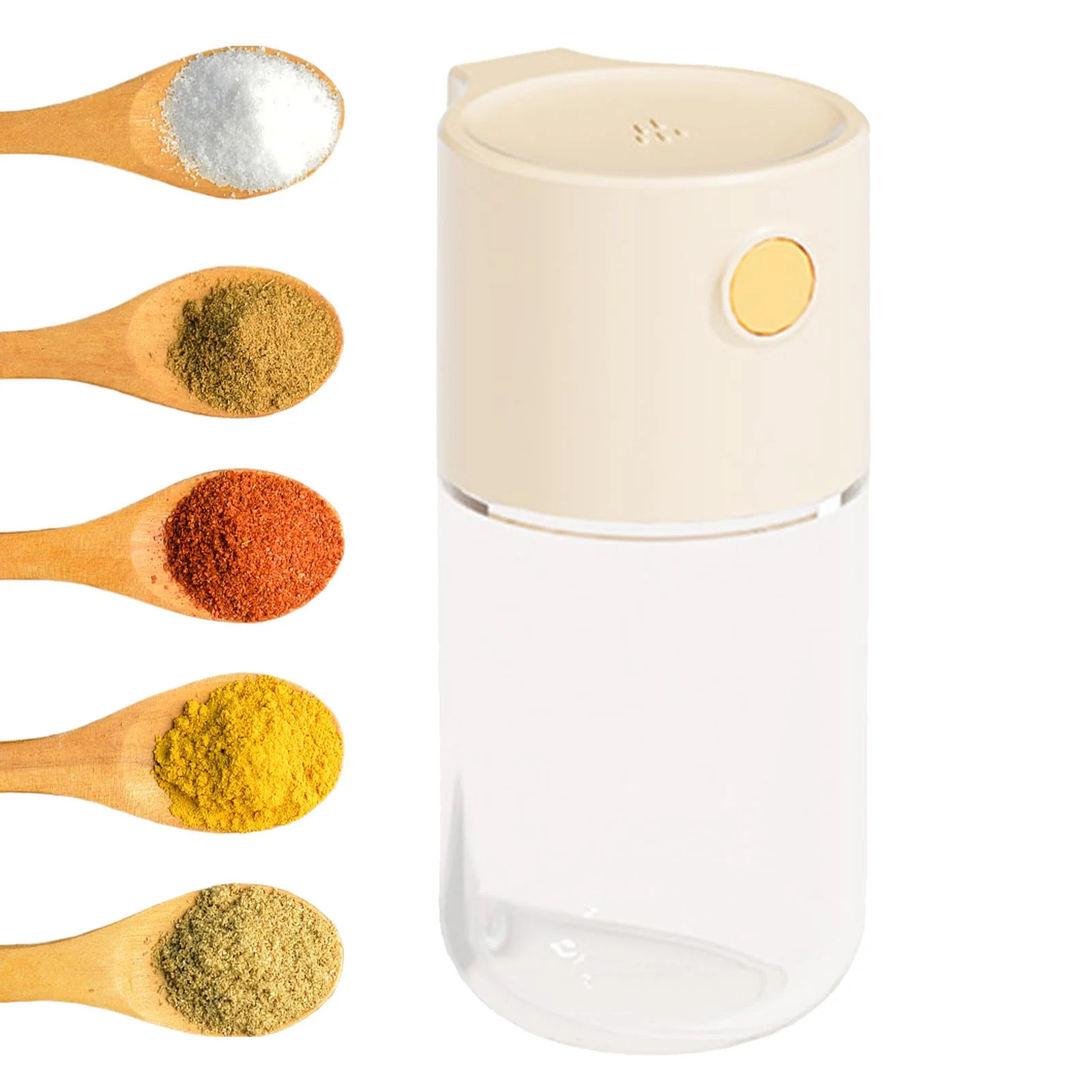 Salt Shaker Spice Dispenser With Adjustable Pour Hole