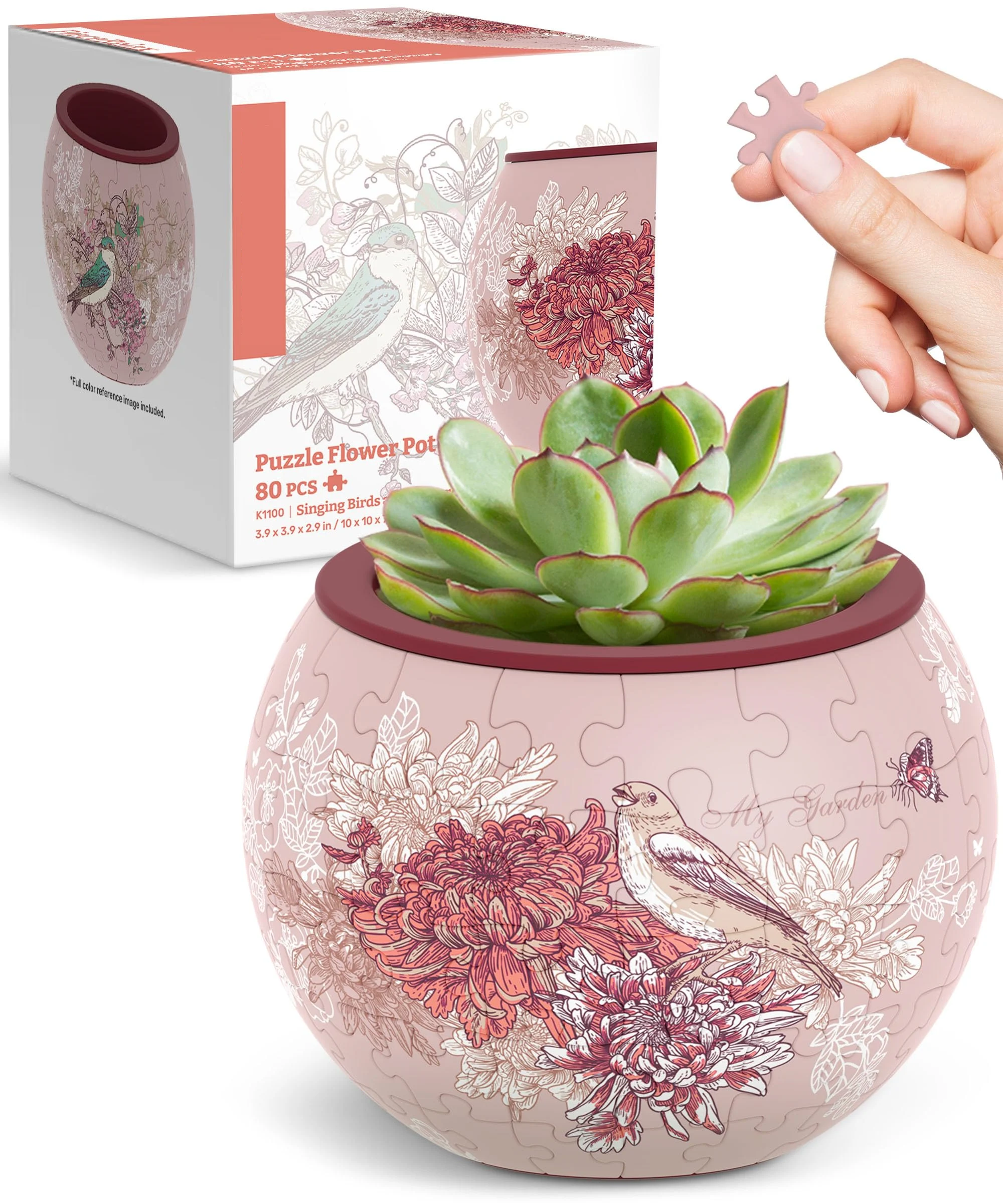 3D Puzzle Flowerpot