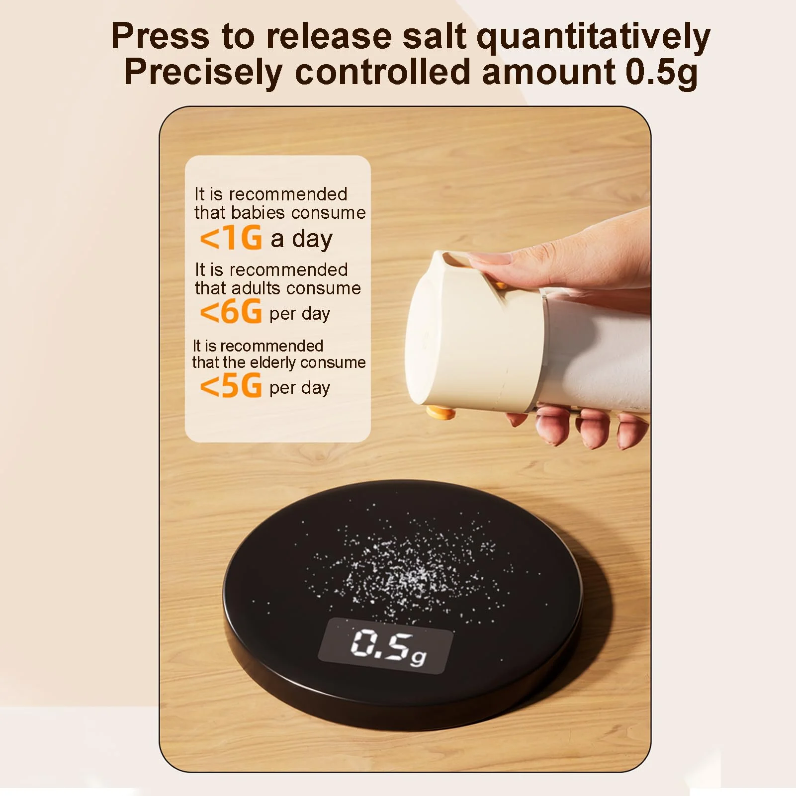 Salt Shaker Spice Dispenser With Adjustable Pour Hole