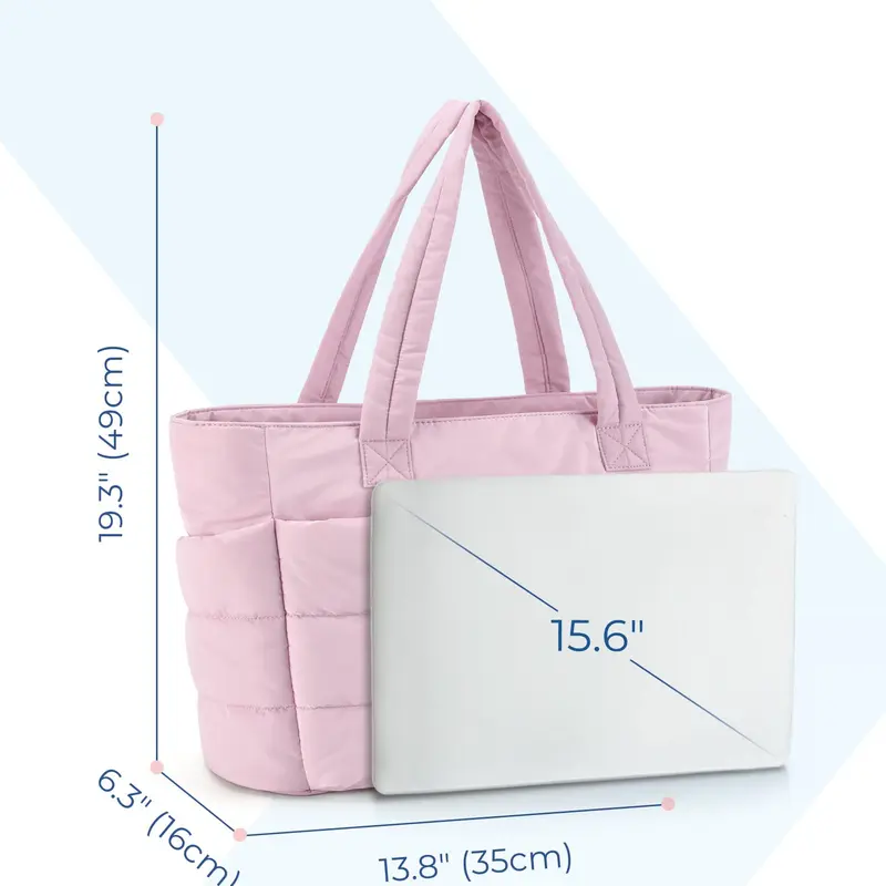 Large Tote Bag with Zipper