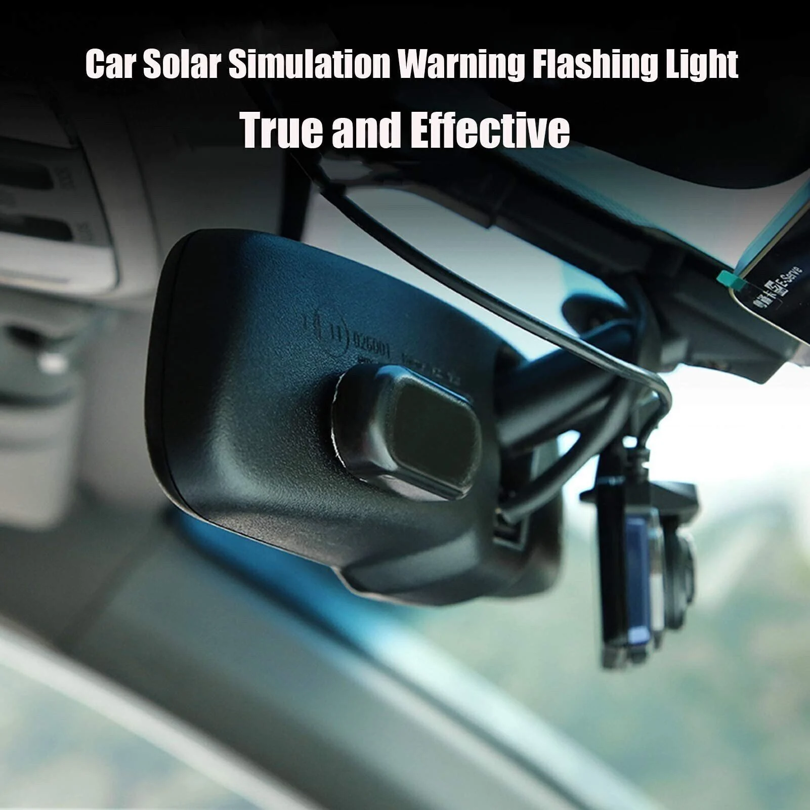 Car Solar Power Anti-Theft LED Flashing Security Light