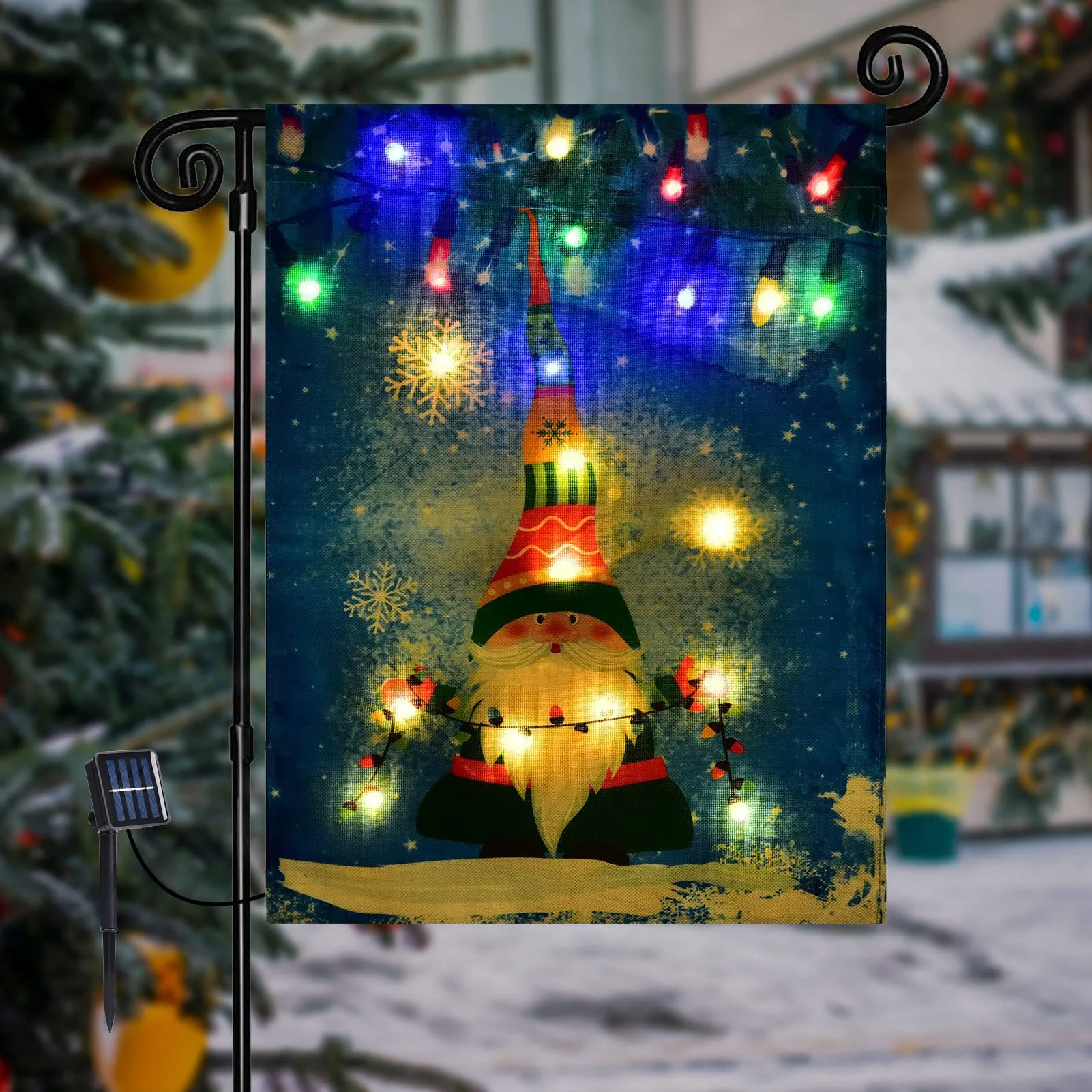 ✨LED Snowman Garden Flag⛄- Your Best Winter Companion!😊