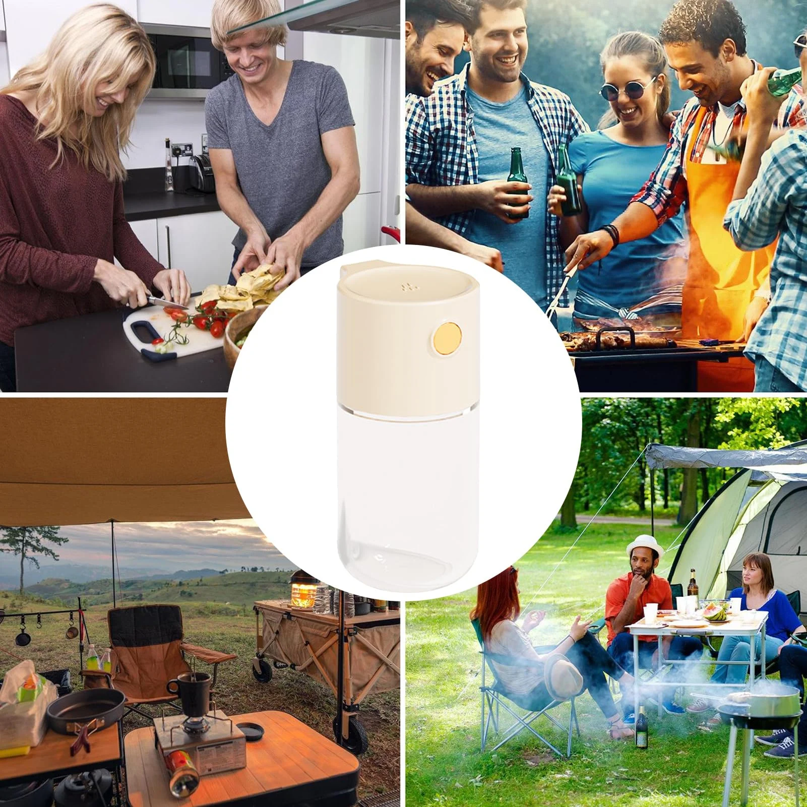 Salt Shaker Spice Dispenser With Adjustable Pour Hole