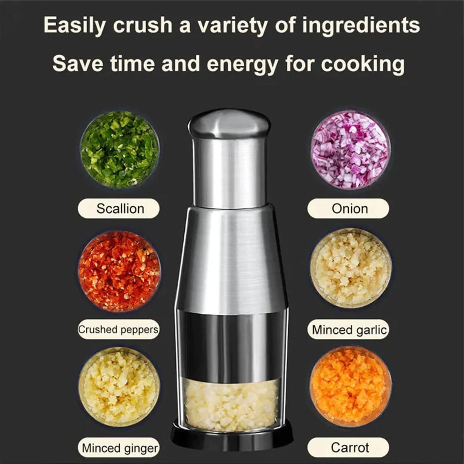 Multifunctional Manual Garlic Press