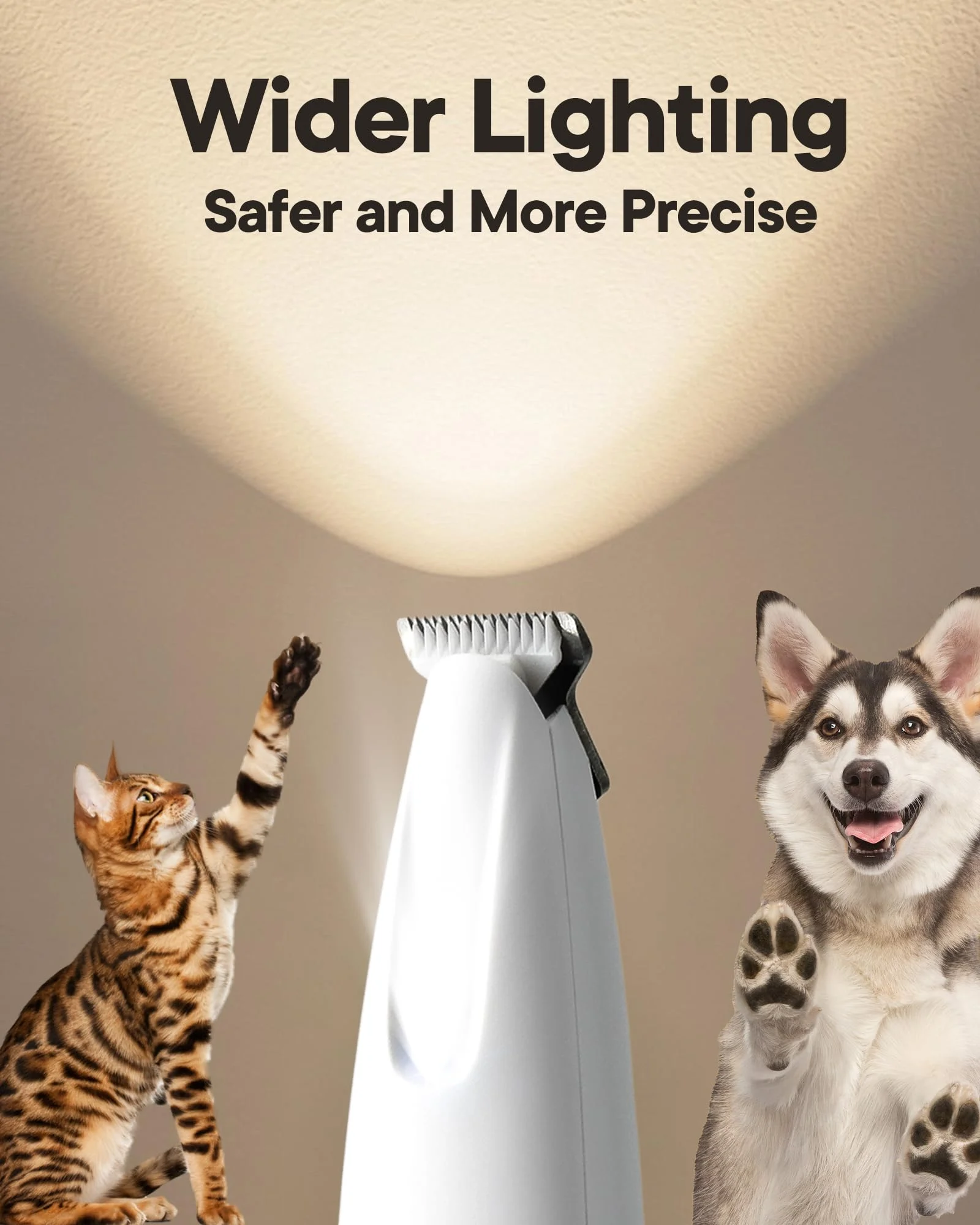 Pet Hair Trimmer With Led Light