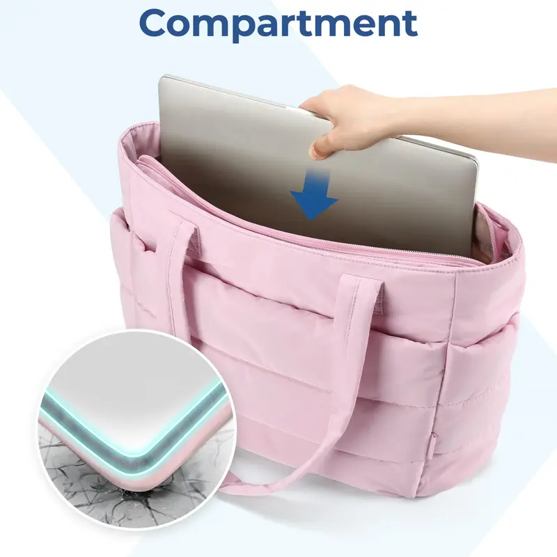 Large Tote Bag with Zipper