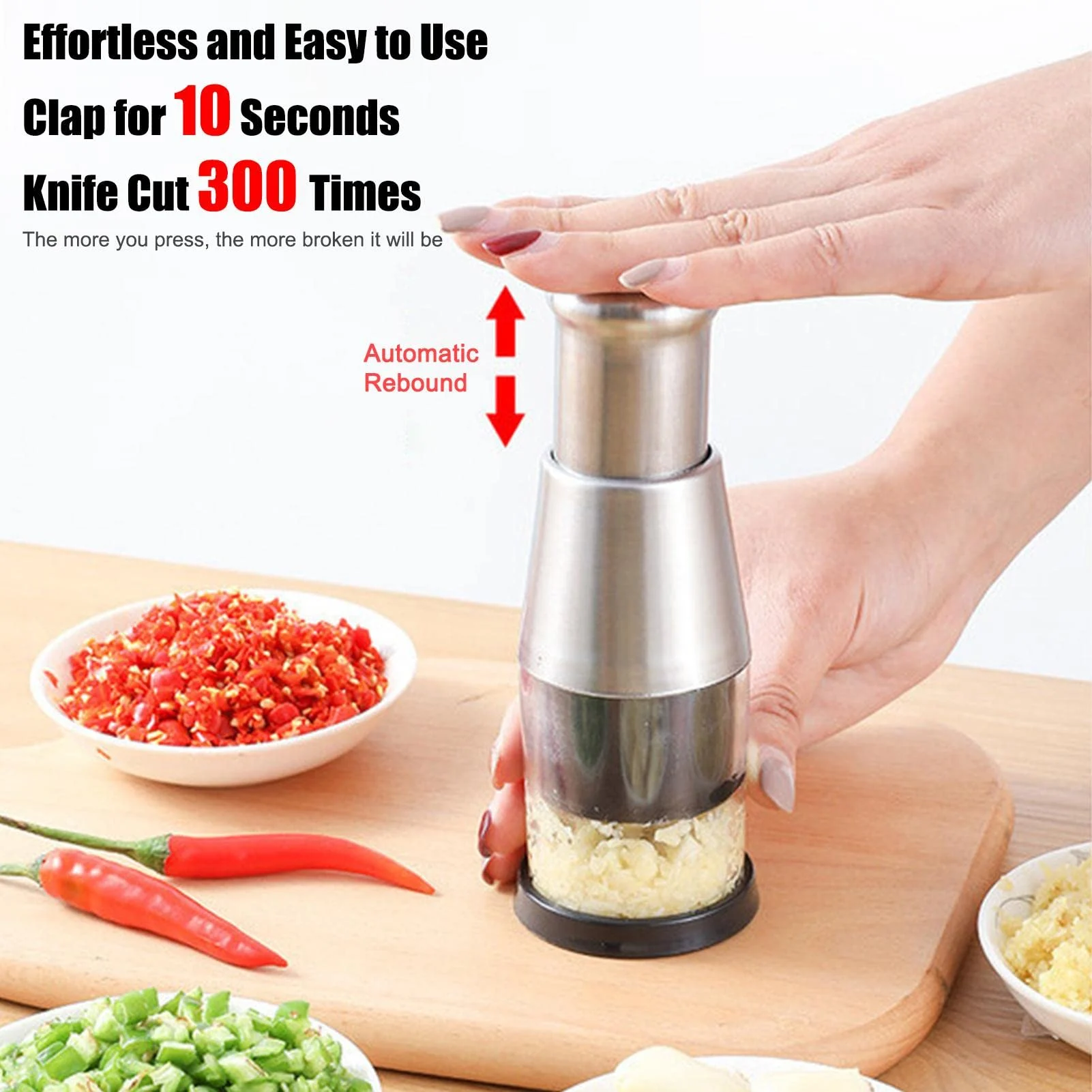 Multifunctional Manual Garlic Press