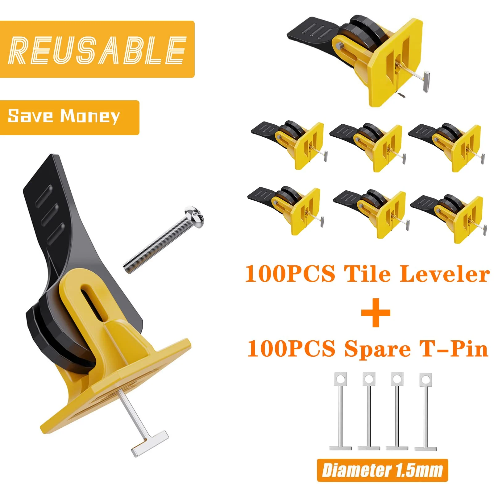 10PCS/SET Tile Spacers Leveling System Kit