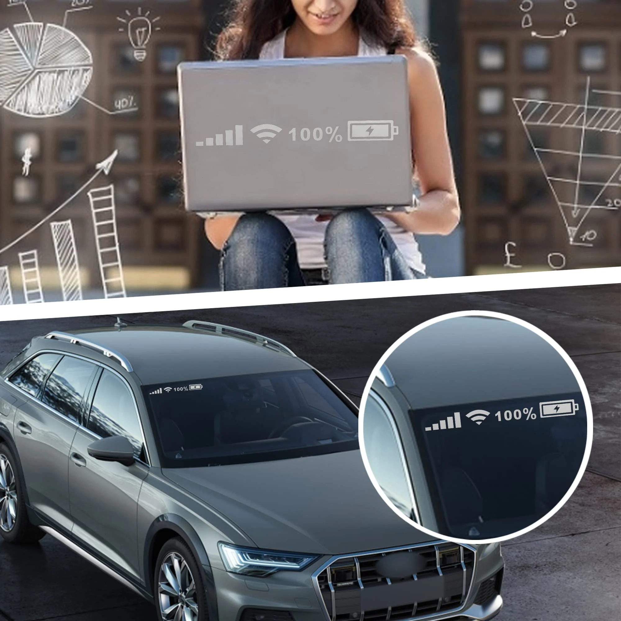 Battery Signal Reflective Sticker