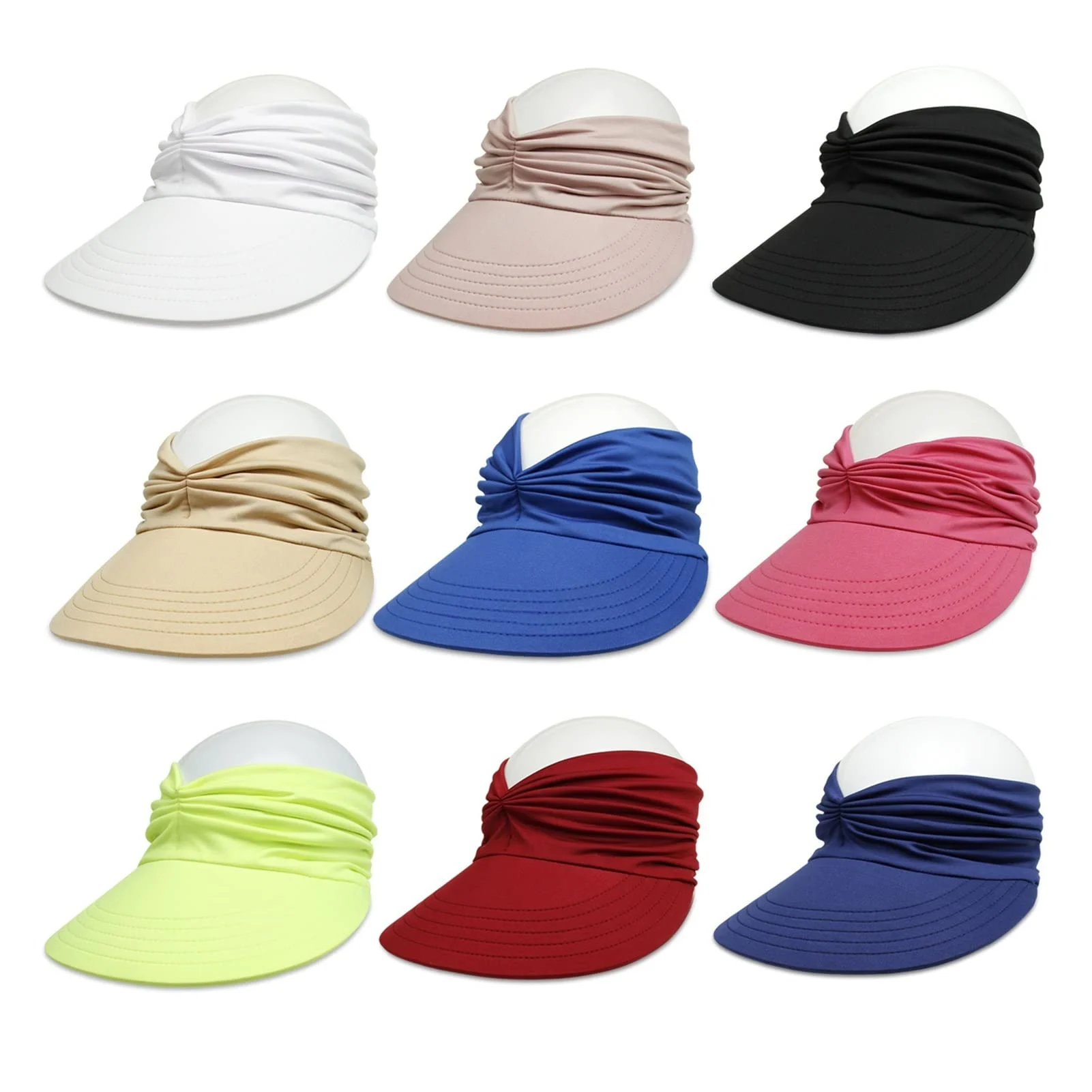 Women's Sun Visor Hat Wide Brim UV Protection