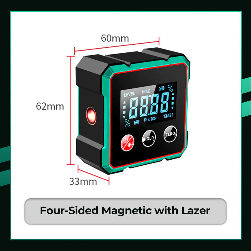 🎁🎁2025 Hot Sale 49% OFF💥Magnetic Digital Angle Finder with Electronic Laser