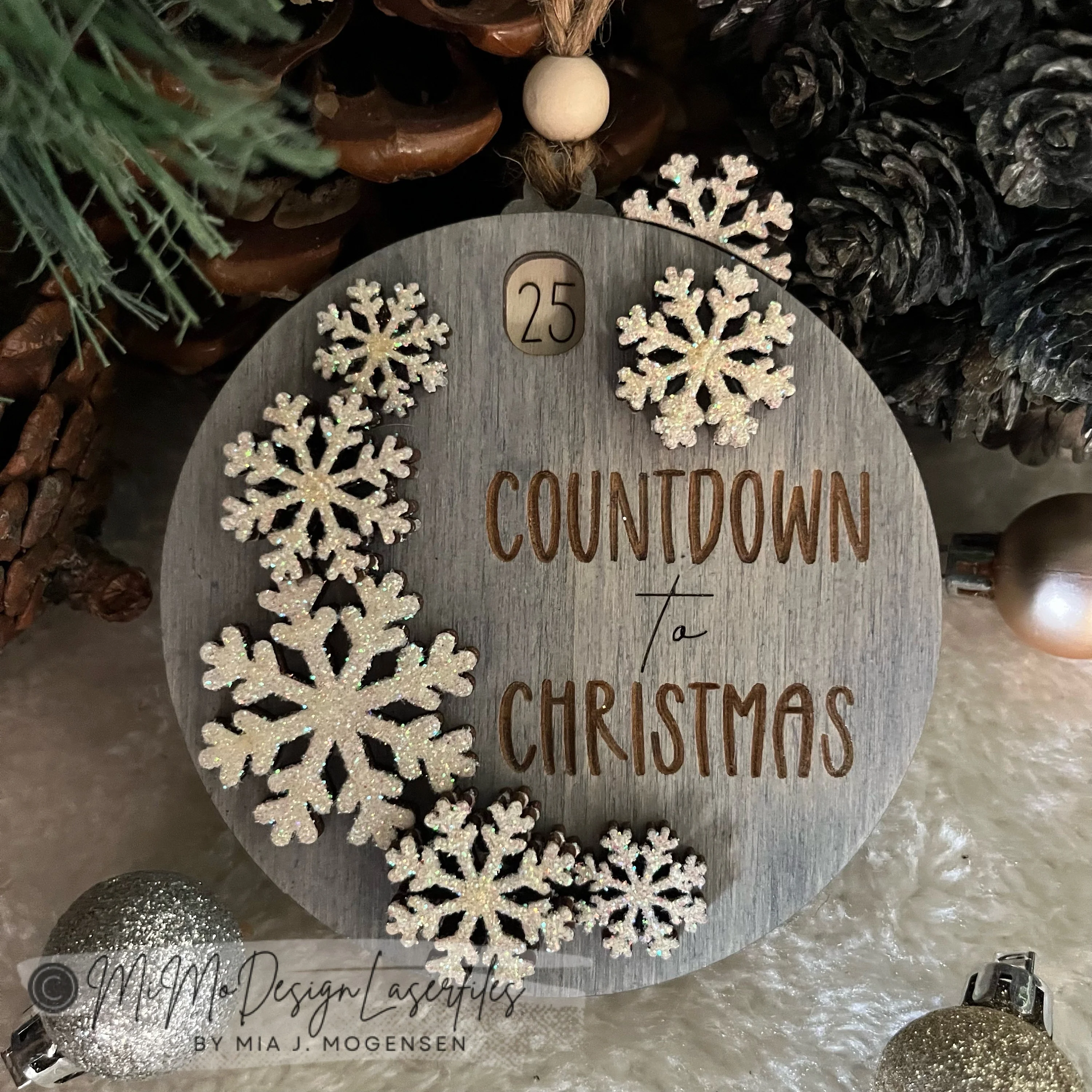 Countdown to Christmas Sliding Ornament