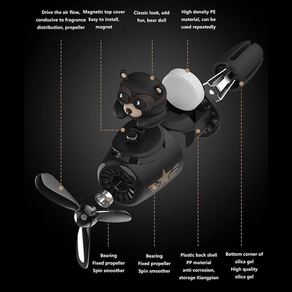 Cute Car Fan Air Freshener With Scent