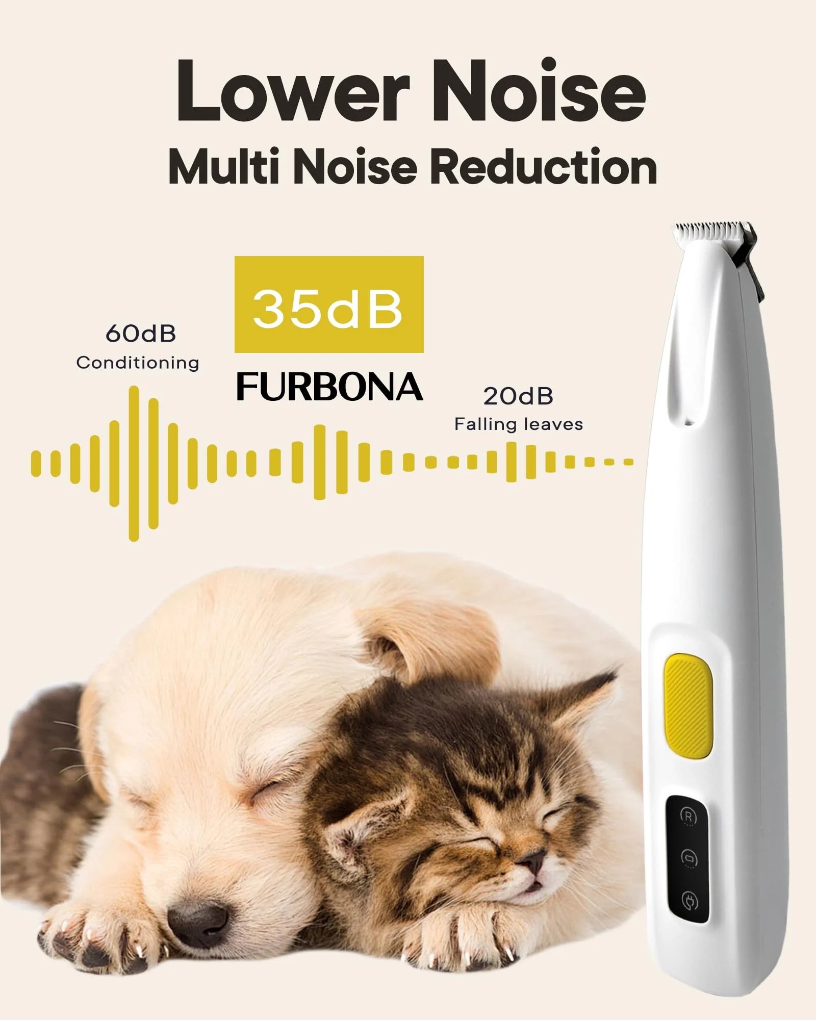 Pet Hair Trimmer With Led Light