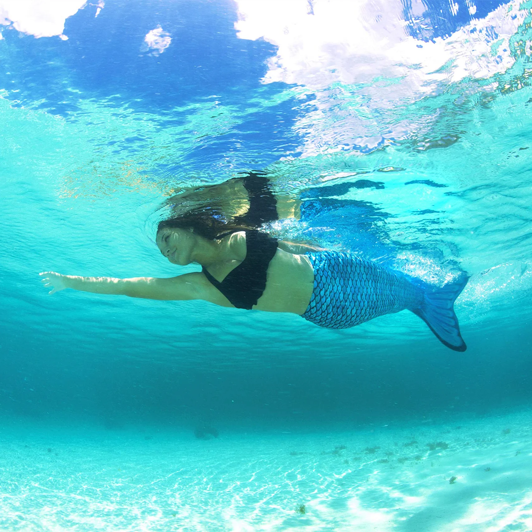 Girls / Adults Swimmable Mermaid Tail Swimsuit Swimwear Swimming Bathing Suit